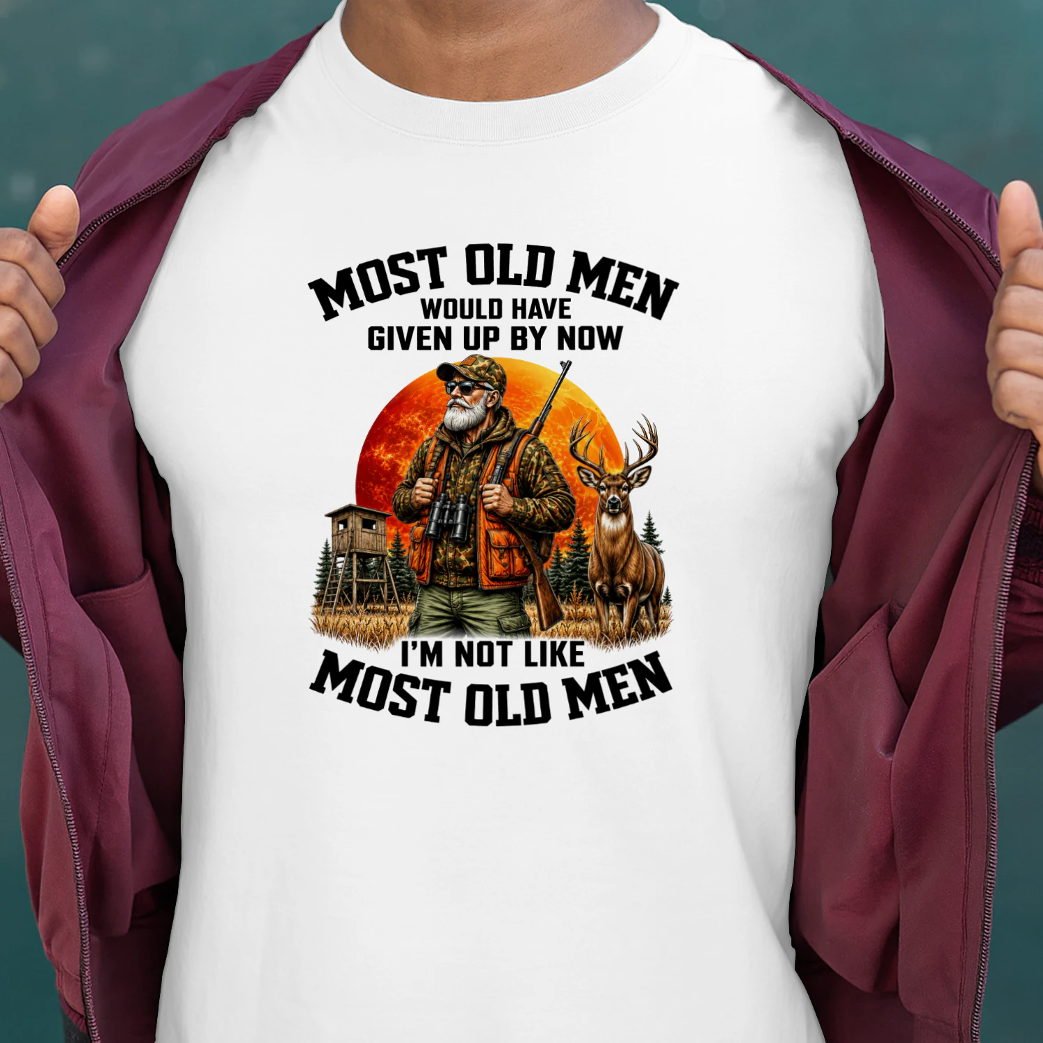 Most old men would have given up by now. I'm not like most old men 1