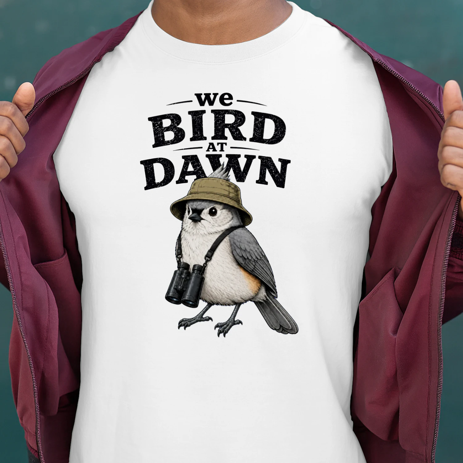 Bird at dawn titmouse