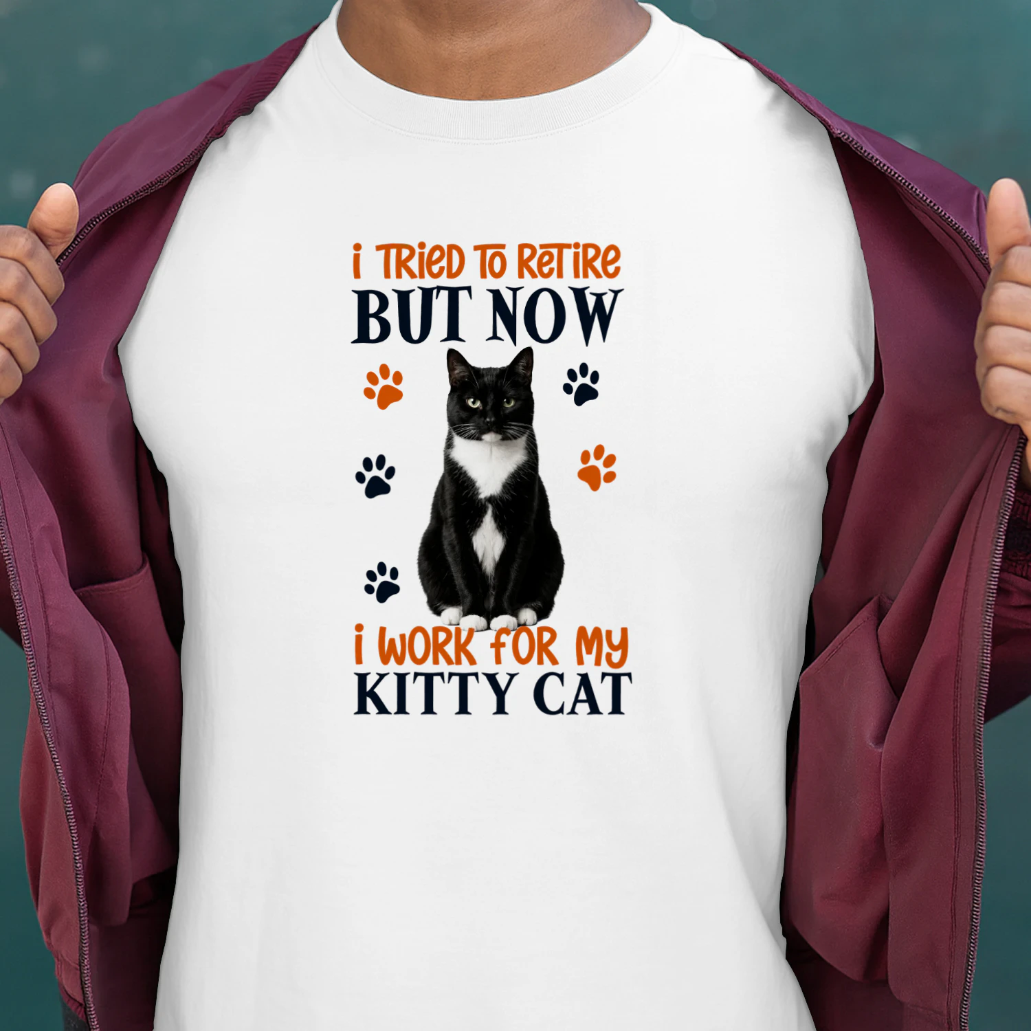 I Tried To Retire But Now I Work For My Tuxedo Cat