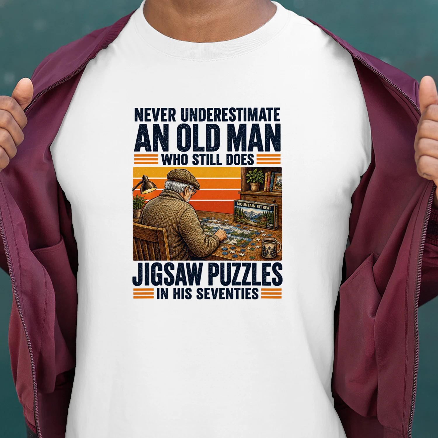 Never underestimate an old man who still does jigsaw puzzles in his seventies
