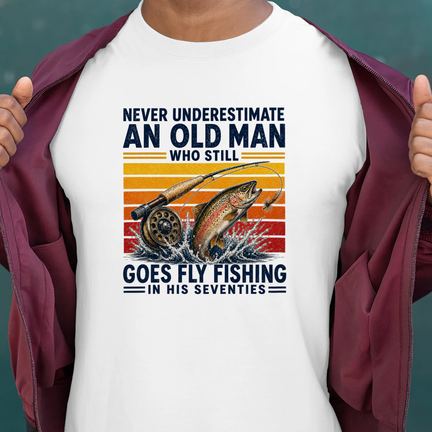 goes fly fishing