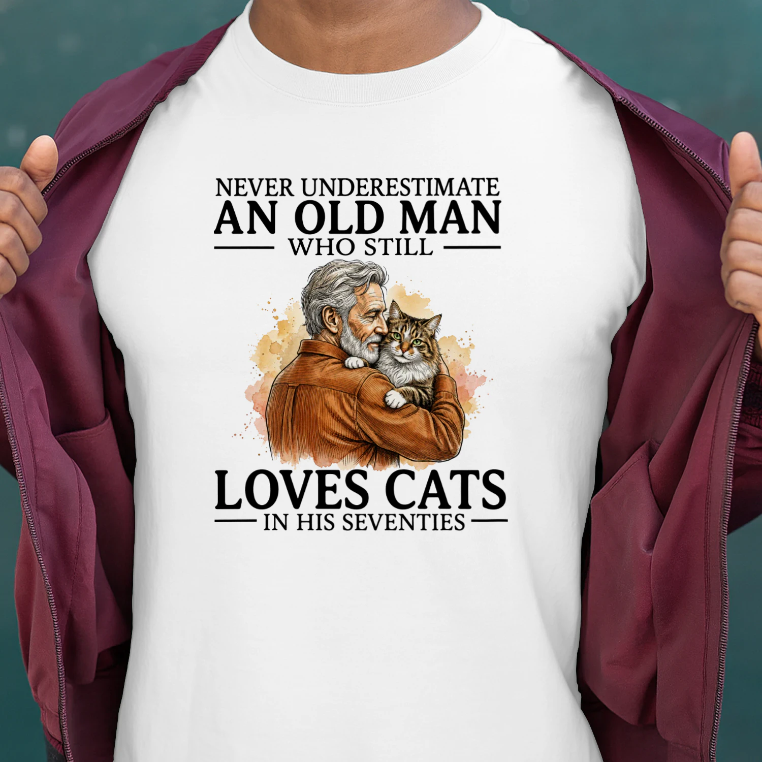 Never Underestimate An Old Man Who Still Loves Cats in His Seventies