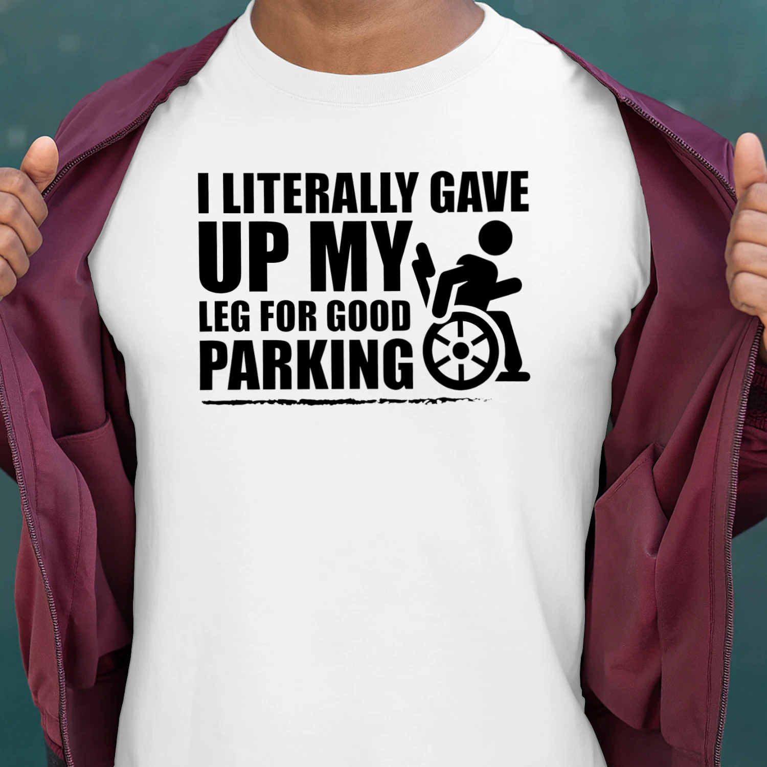 Limb Loss I literally gave up my leg for good parking