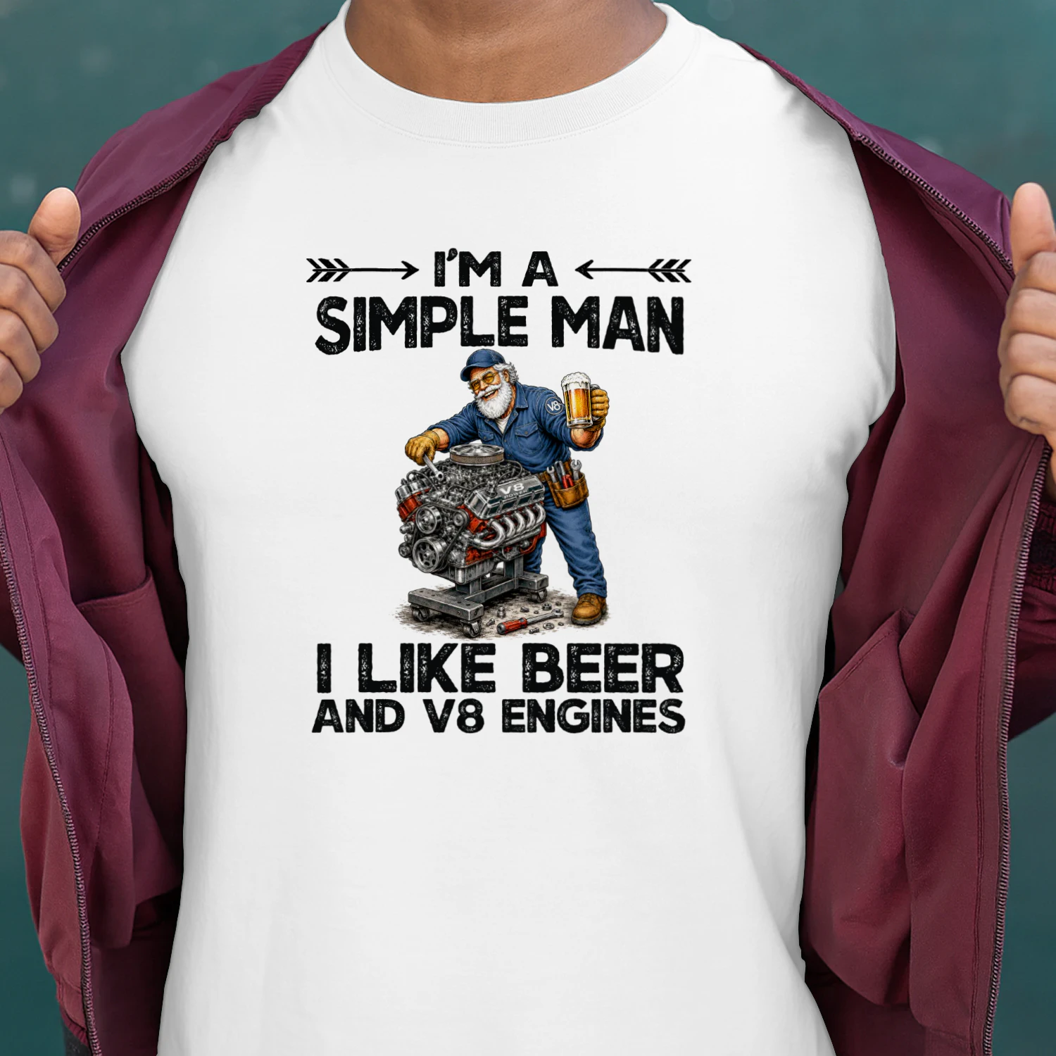 I am a simple man. I like beer and v8 engines
