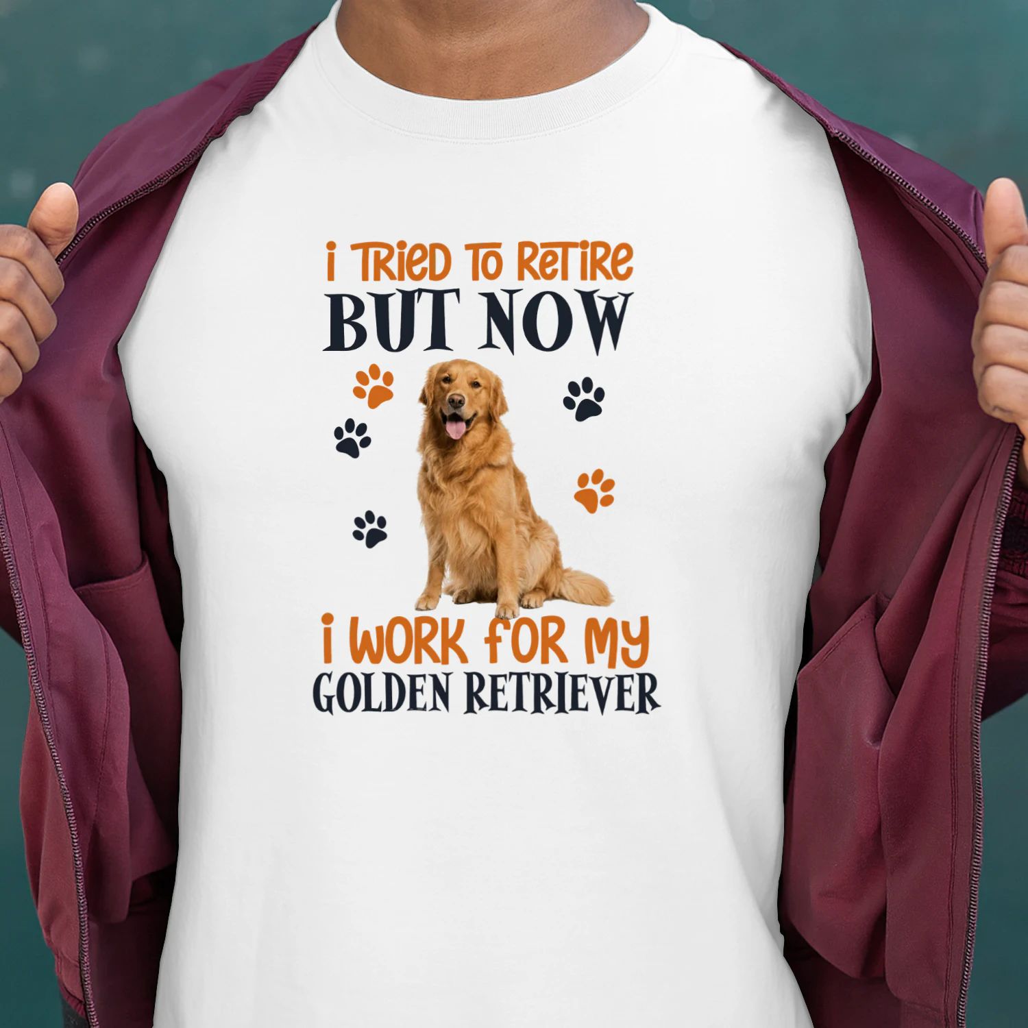 I Tried To Retire But Now I Work For My Golden Retriever
