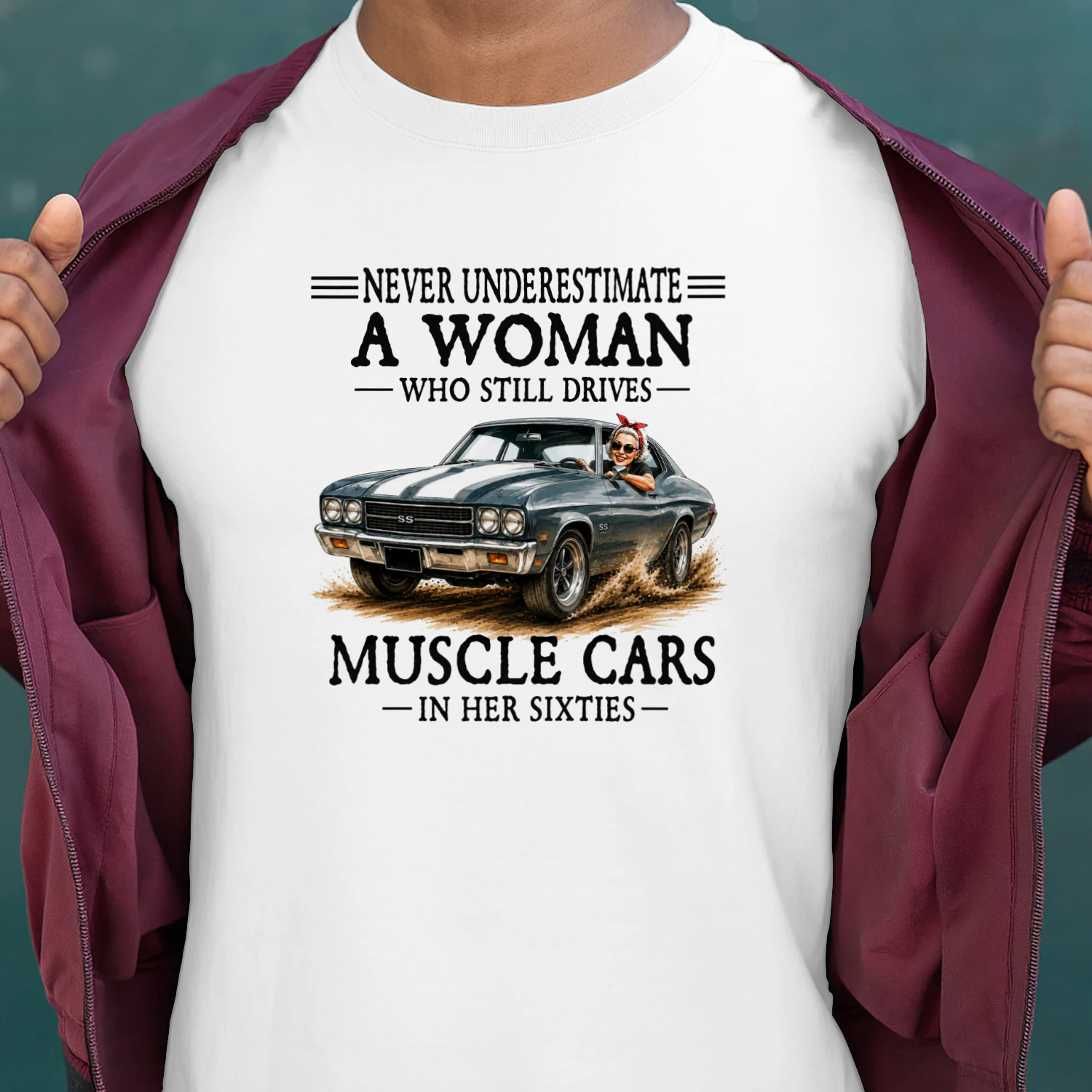 Never Underestimate A Woman Who Still Drives Muscle Cars In Her Sixties