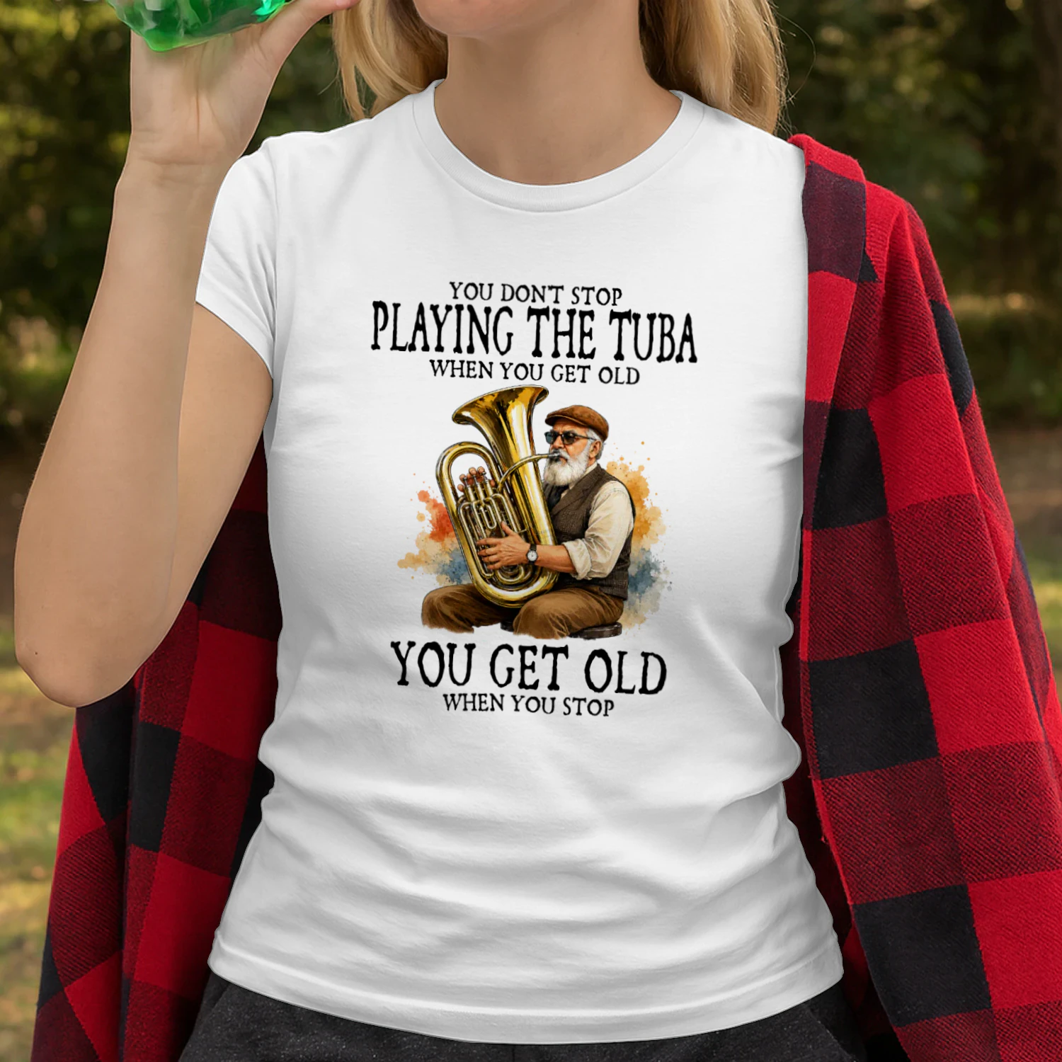 You don't stop playing the tuba when you get old
