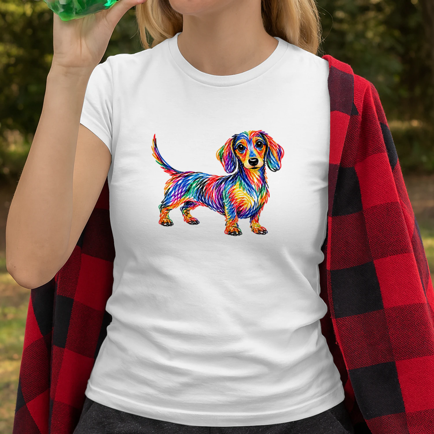 Colorful Scribble Dachshund 20