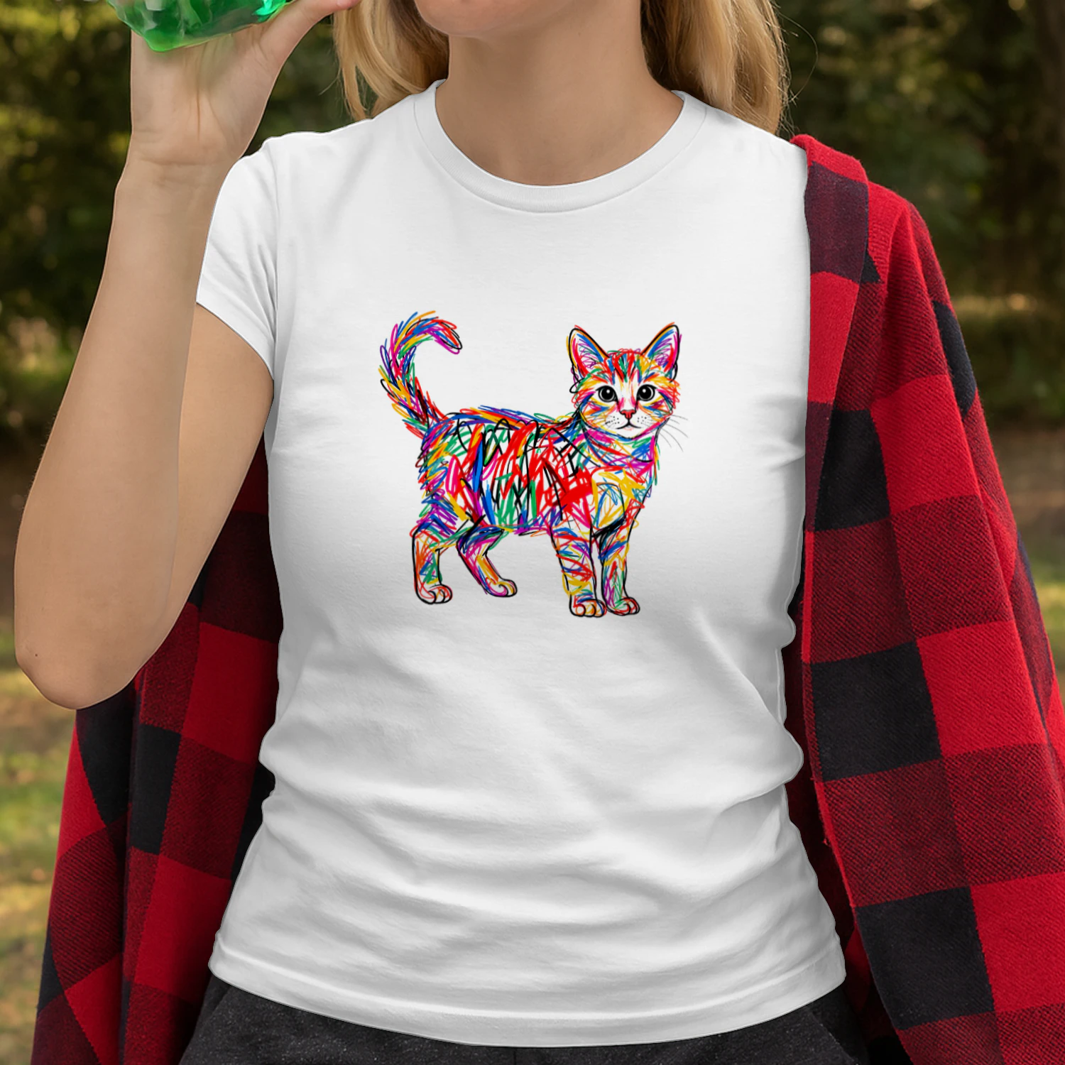 Colorful Scribble Cat 20