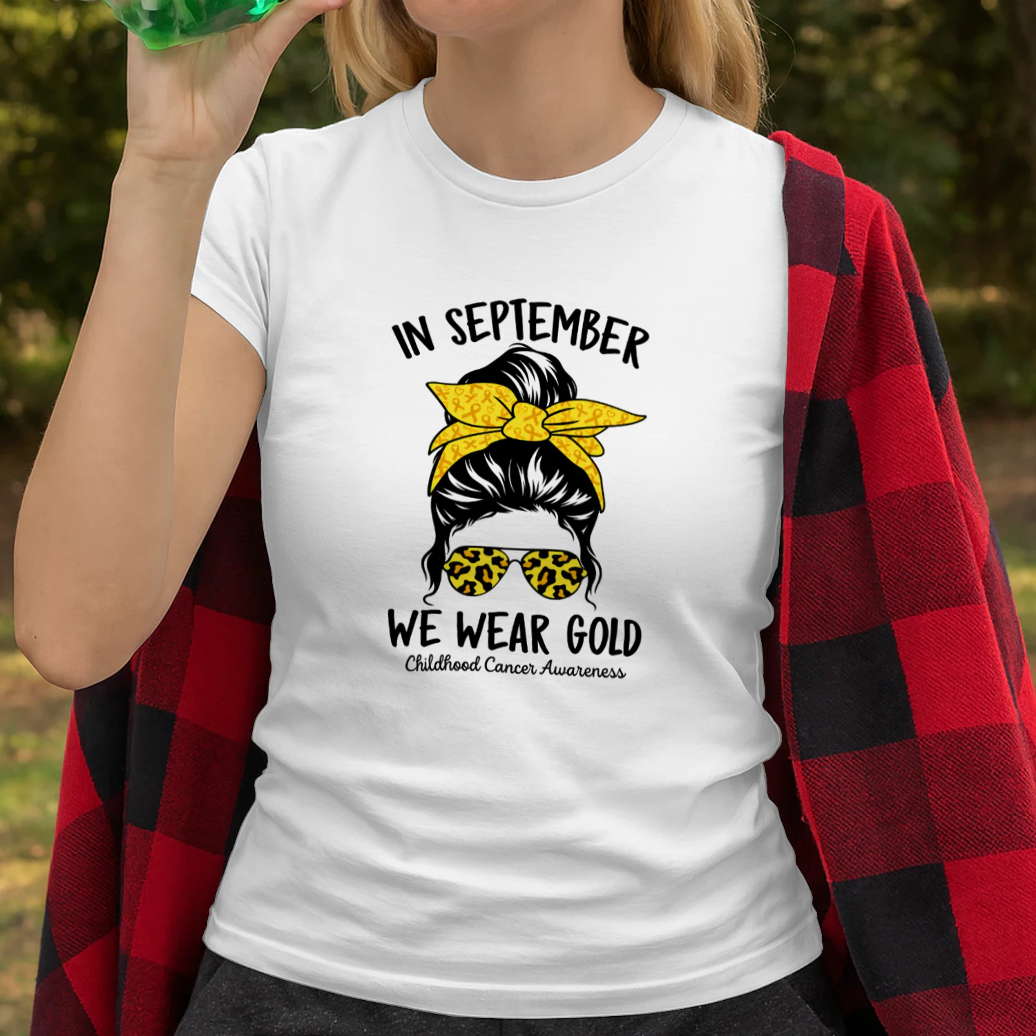 Women Childhood Cancer Awareness In September We Wear Gold