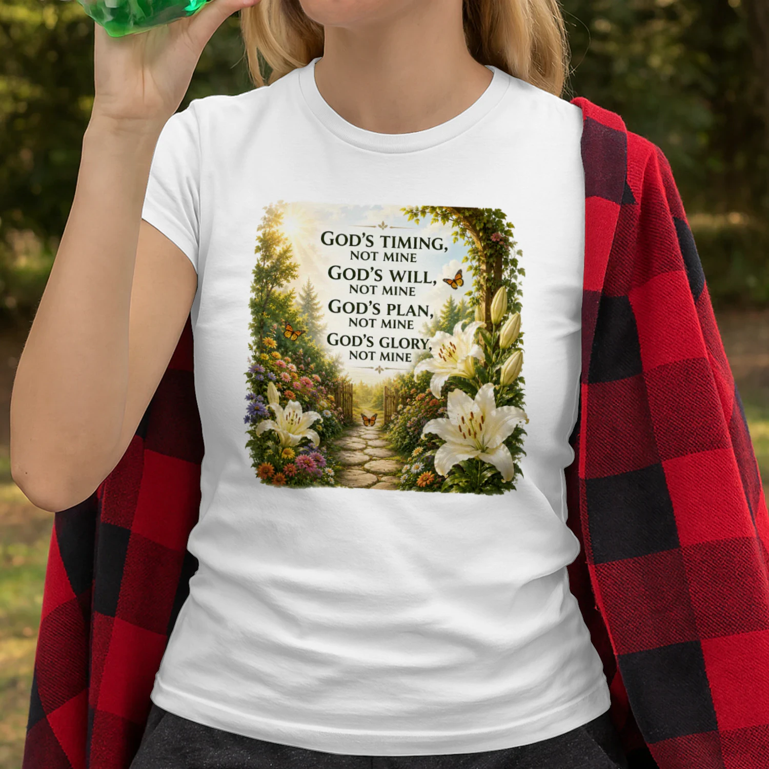 GOD'S TIMING, NOT MINE- GOD'S WILL, NOT MINE-GOD'S PLAN, NOT MINE-GOD'S GLORY, NOT MINE