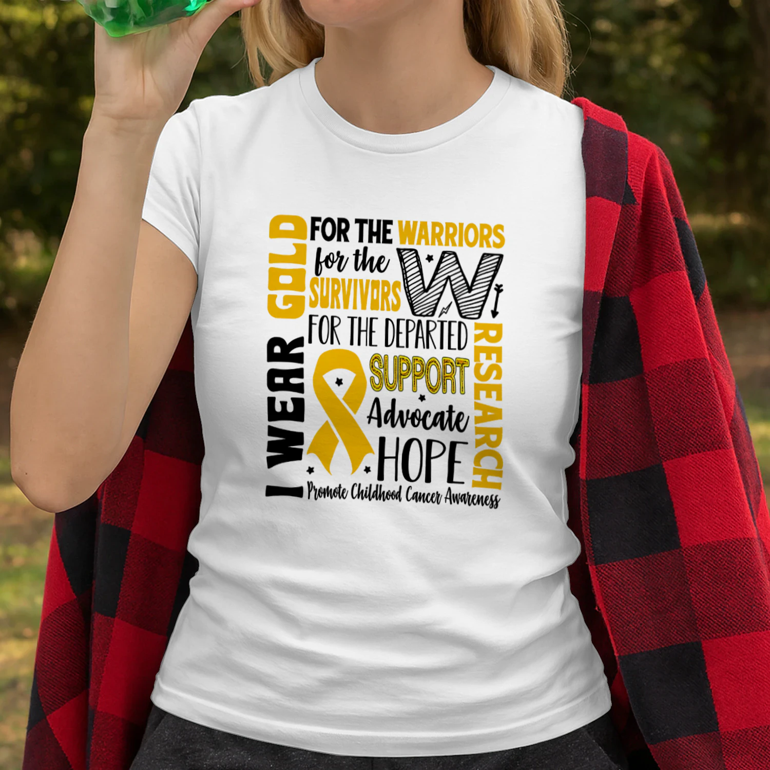 Gold for a Child Fight Warriors Childhood Cancer Awareness