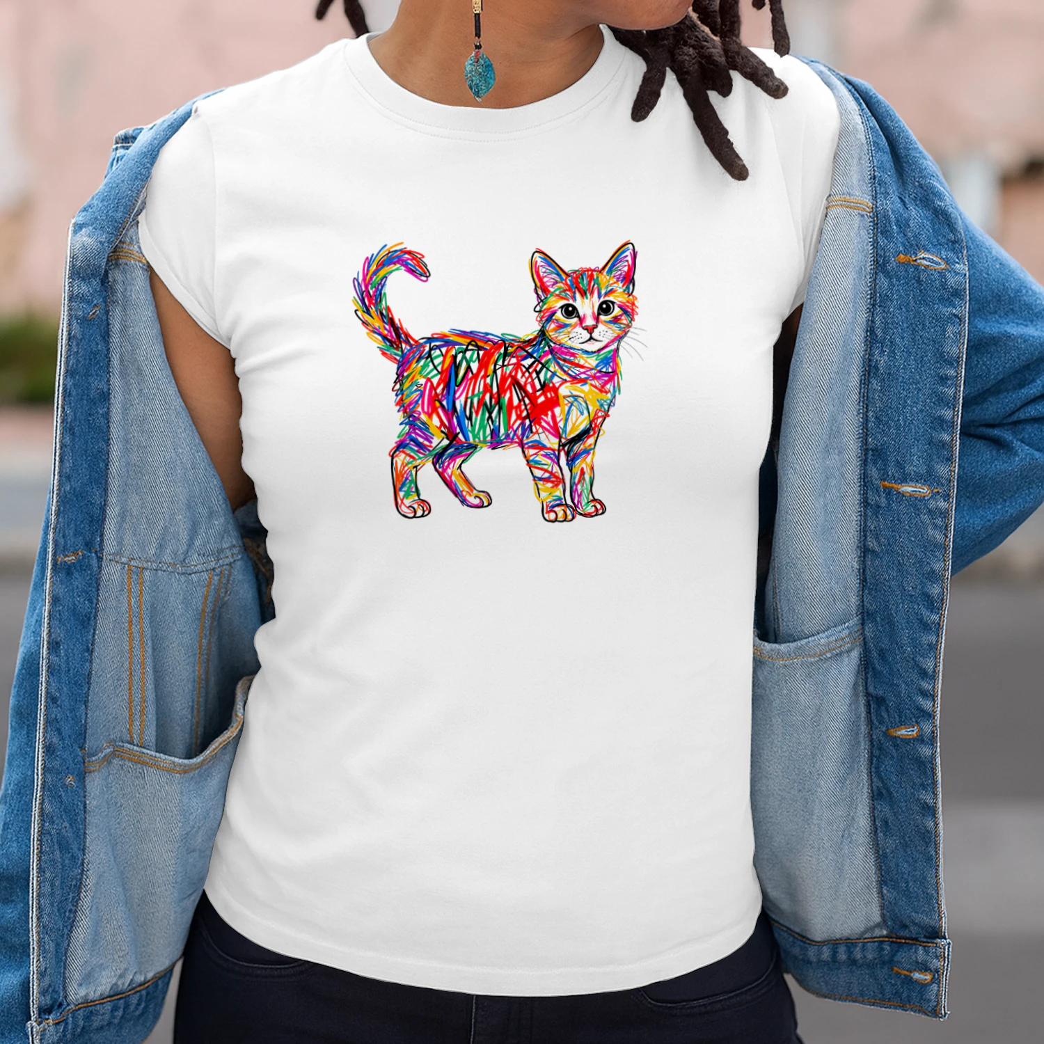 Colorful Scribble Cat 20