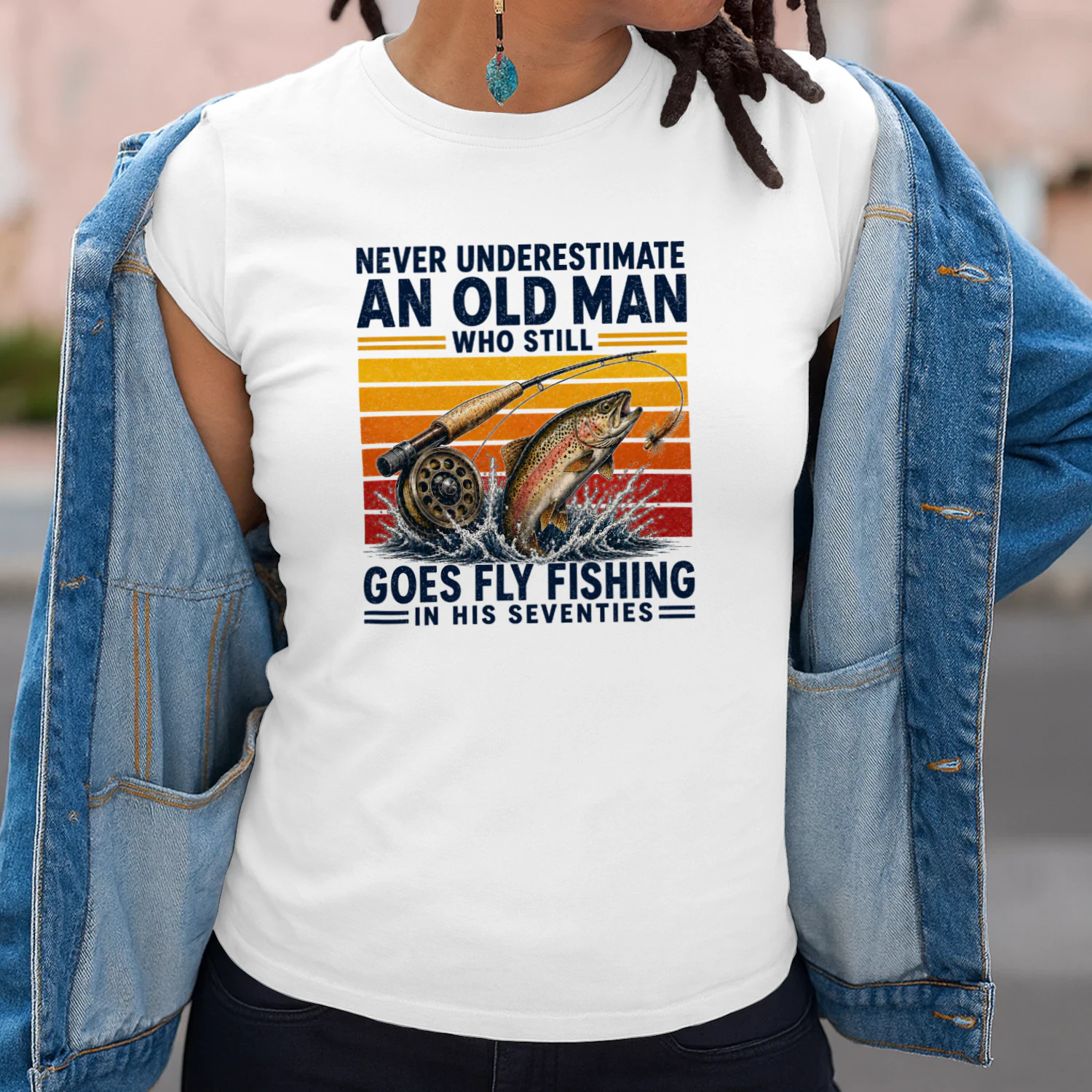 goes fly fishing