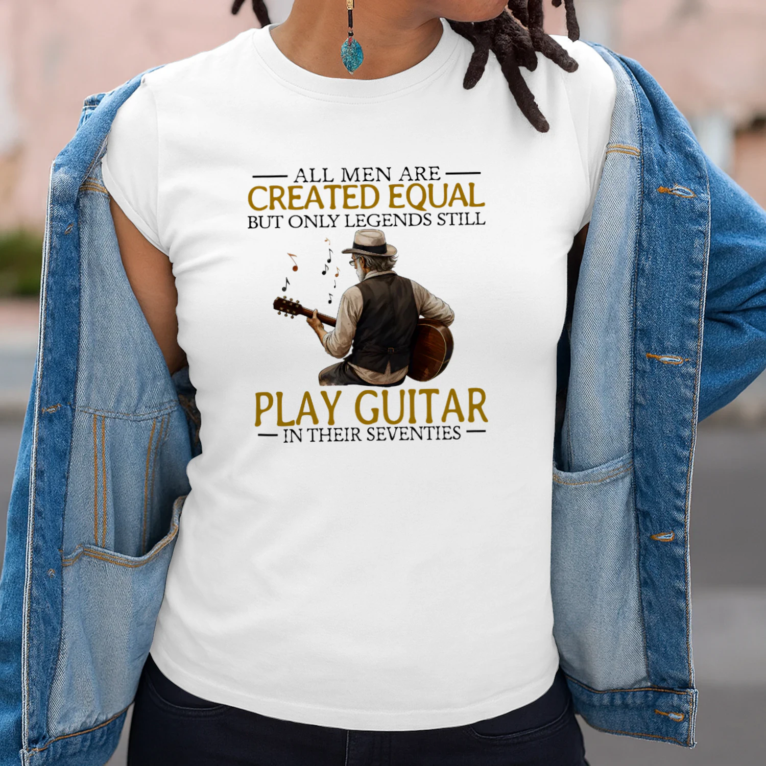 ALL MEN ARE CREATED EQUAL BUT ONLY LEGENDS STILL PLAY GUITAR IN THEIR SEVENTIES