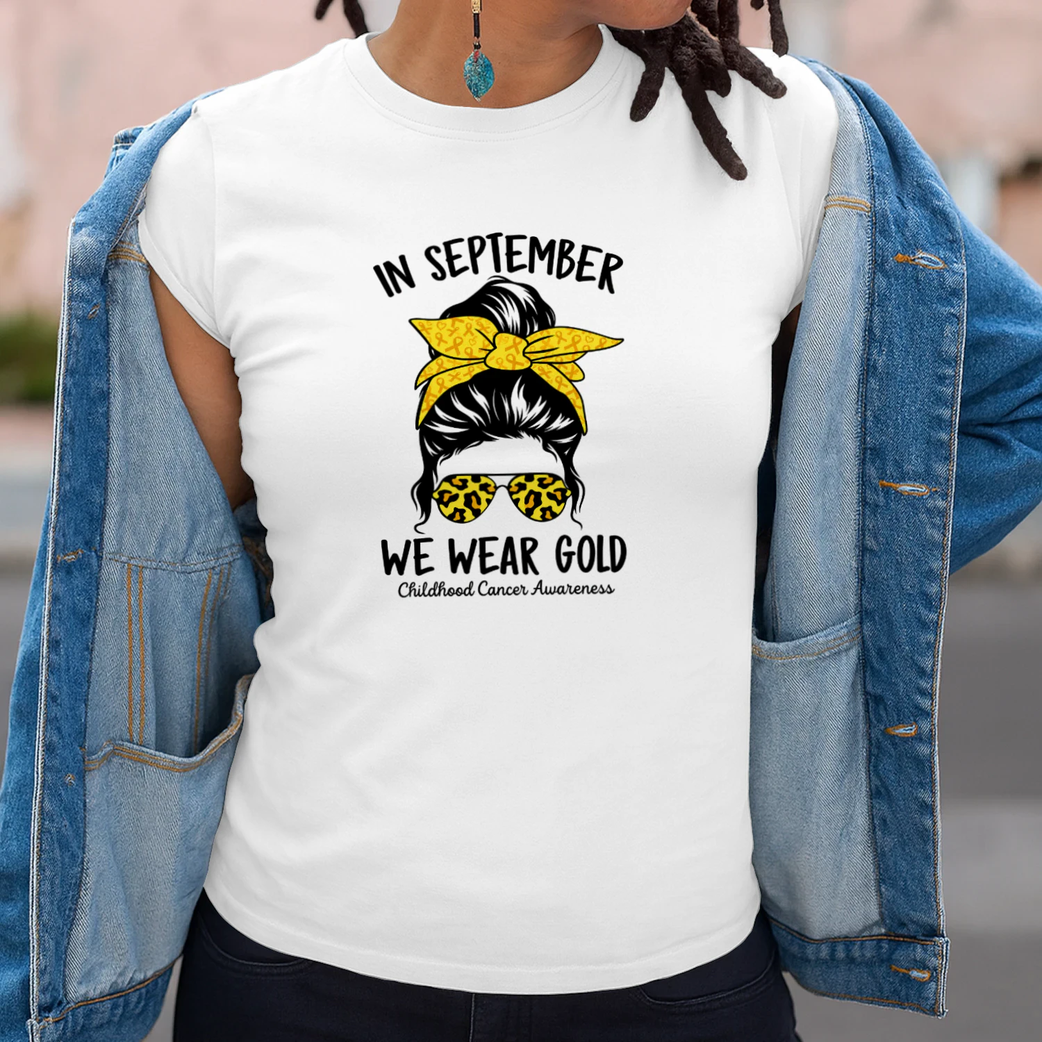 Women Childhood Cancer Awareness In September We Wear Gold