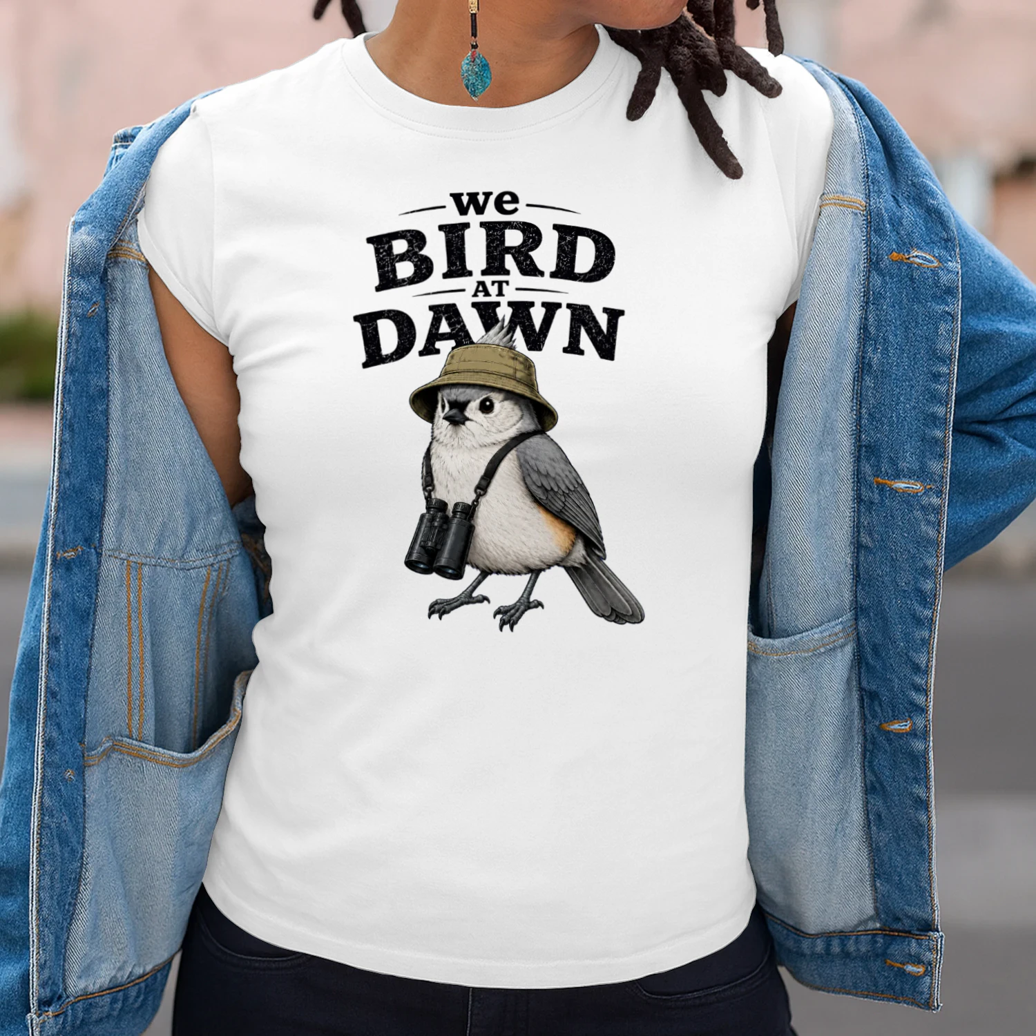 Bird at dawn titmouse