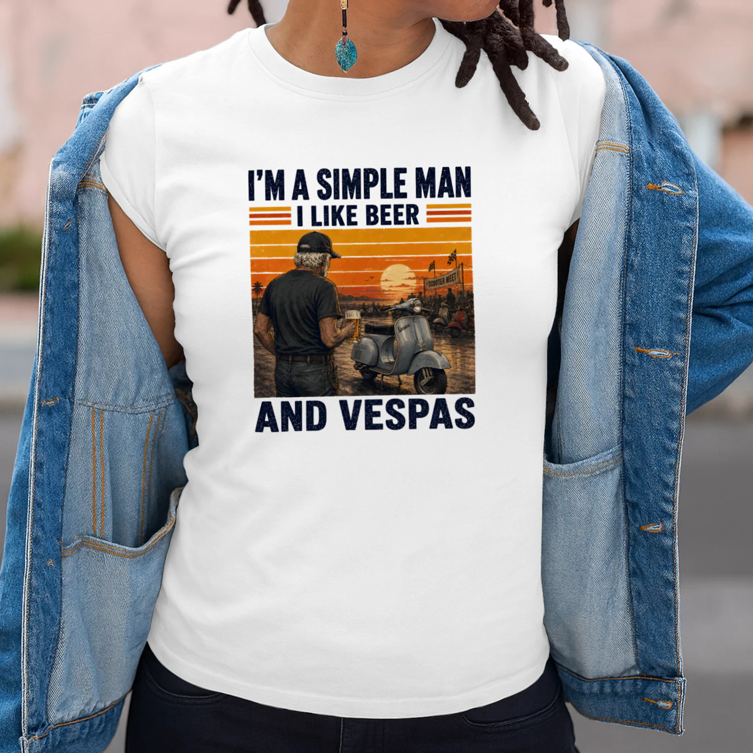 I'M A SIMPLE MAN I LIKE BEER AND VESPAS