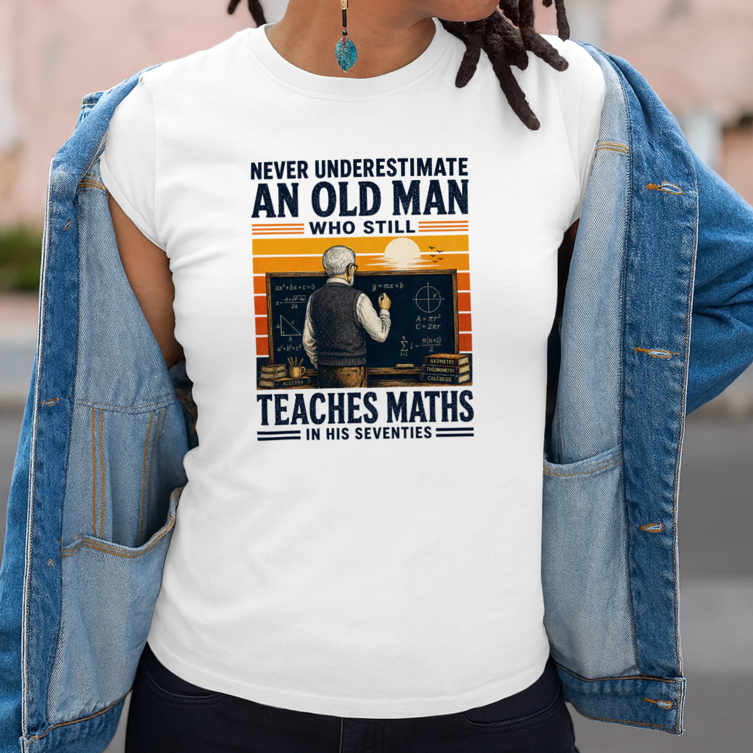 Teaches maths in his seventies