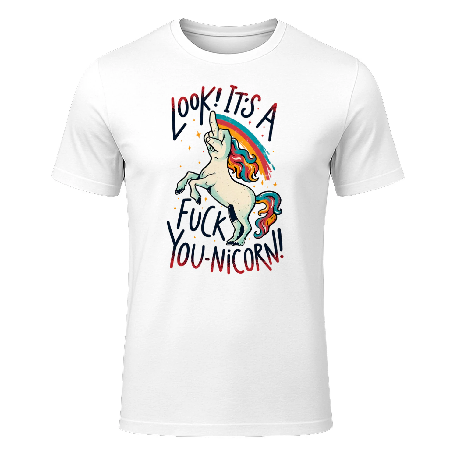 Fyou Unicorn Funny Sarcasm Dark Humor Finger Unicorn