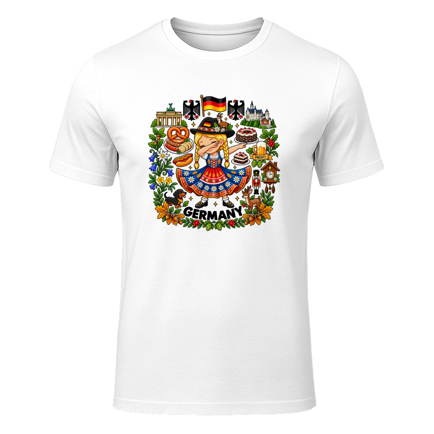 Dabbing Germany Girl Dirndl Dress Edelweiss Oktoberfest