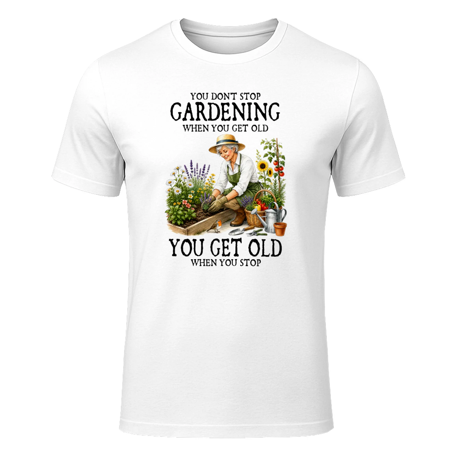 You don't stop gardening when you get old