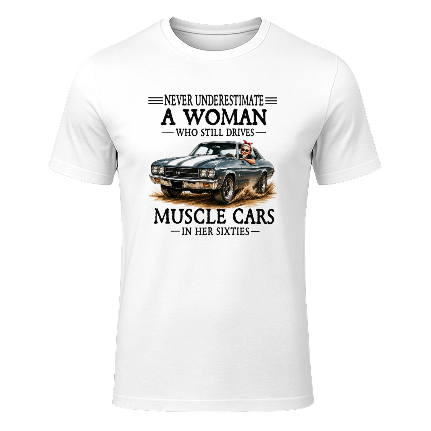 Never Underestimate A Woman Who Still Drives Muscle Cars In Her Sixties