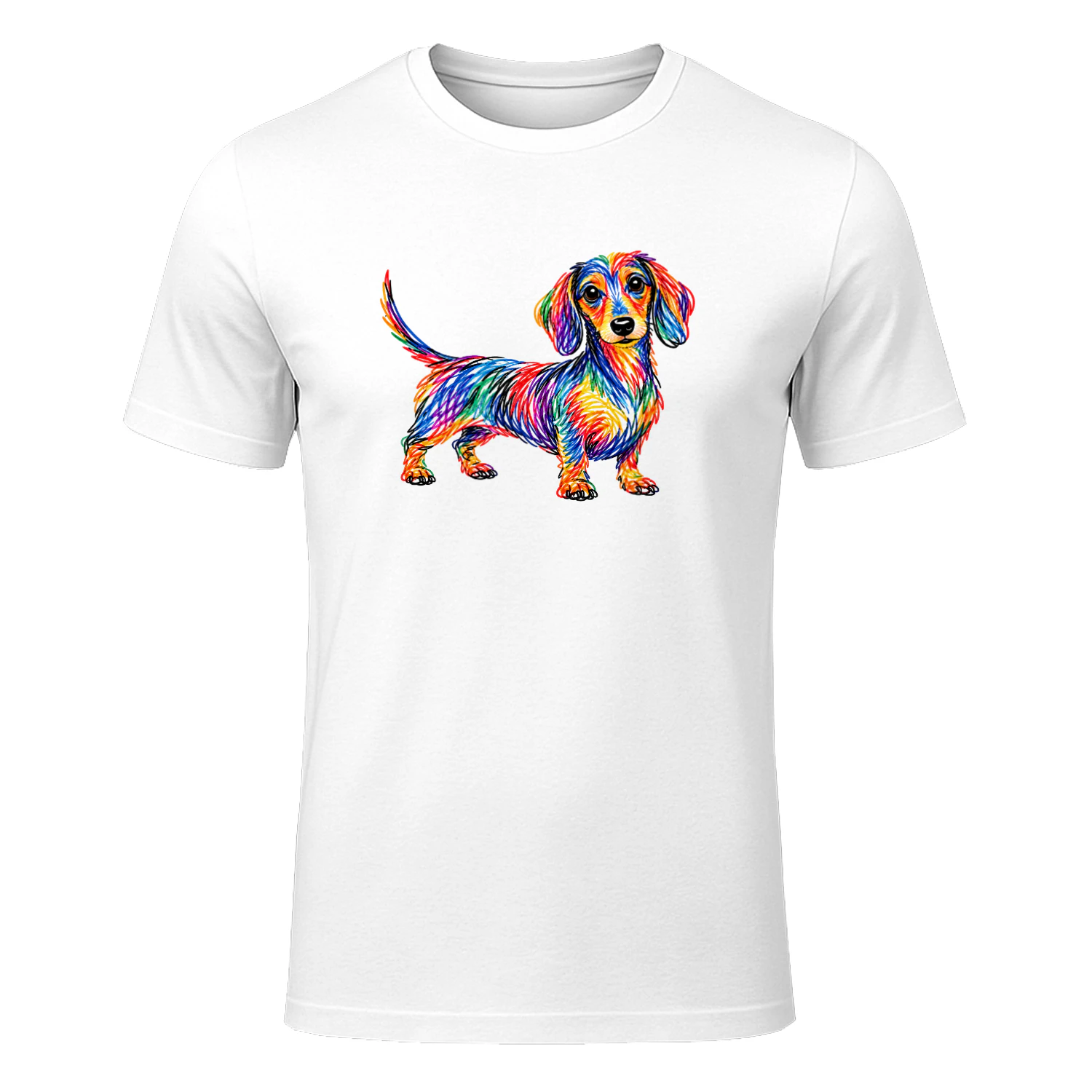Colorful Scribble Dachshund 20