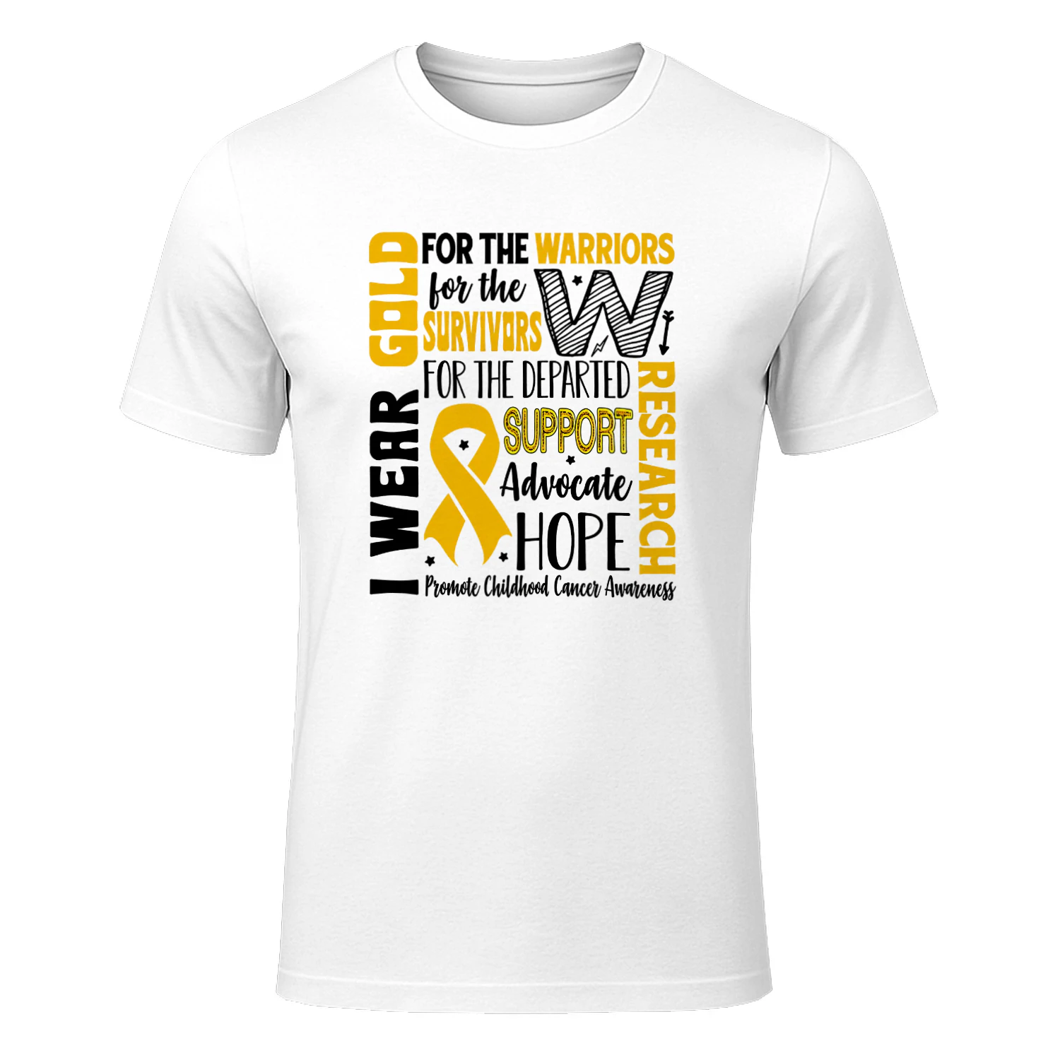 Gold for a Child Fight Warriors Childhood Cancer Awareness