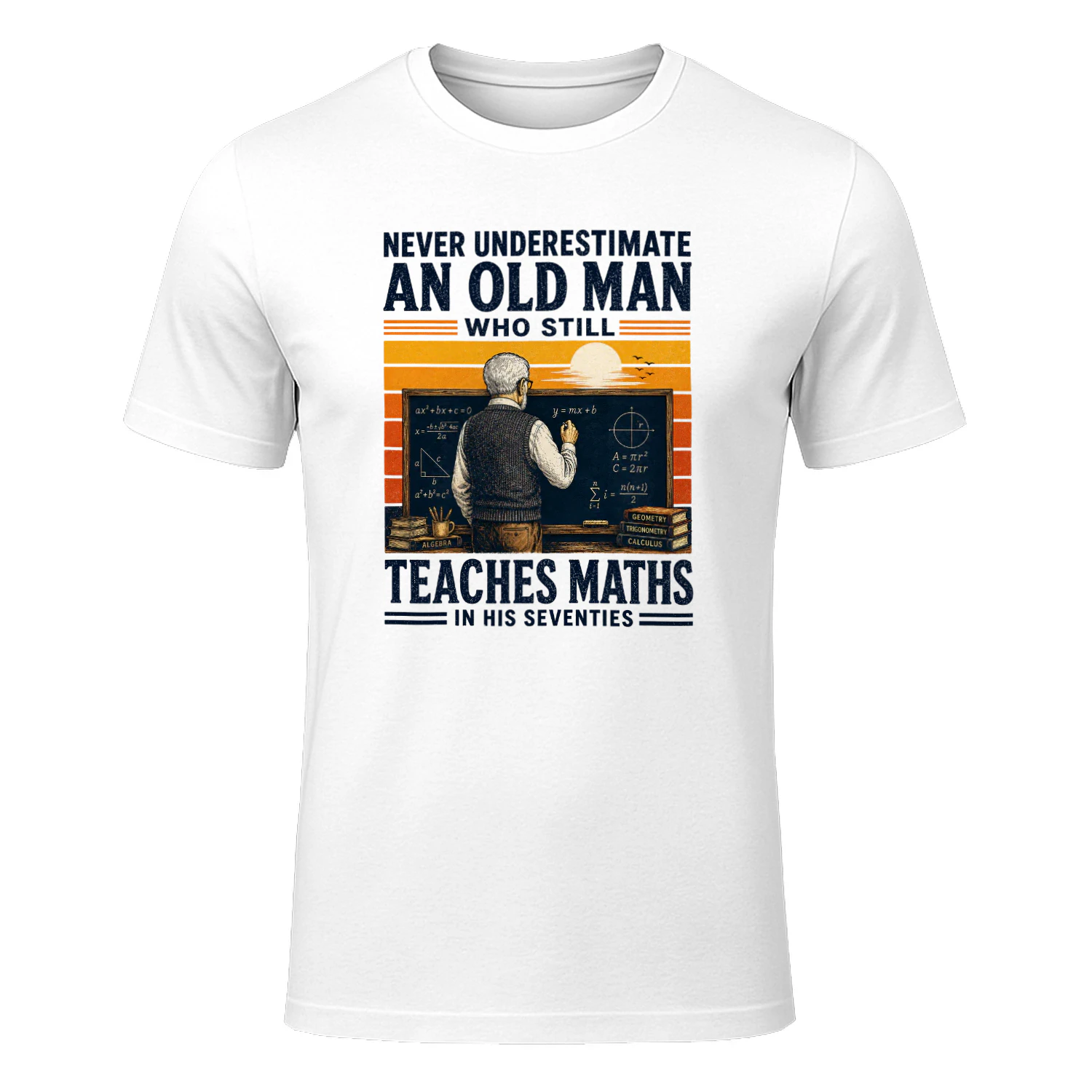Teaches maths in his seventies