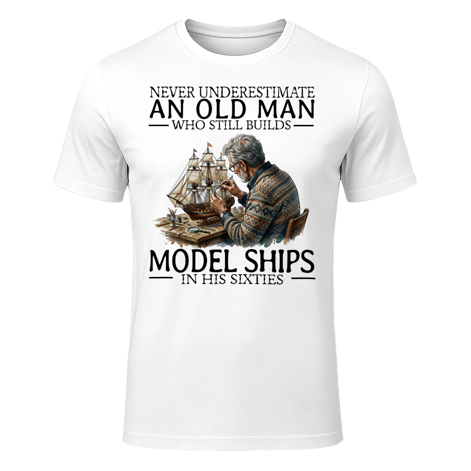 MODEL SHIPS IN HIS SIXTIES