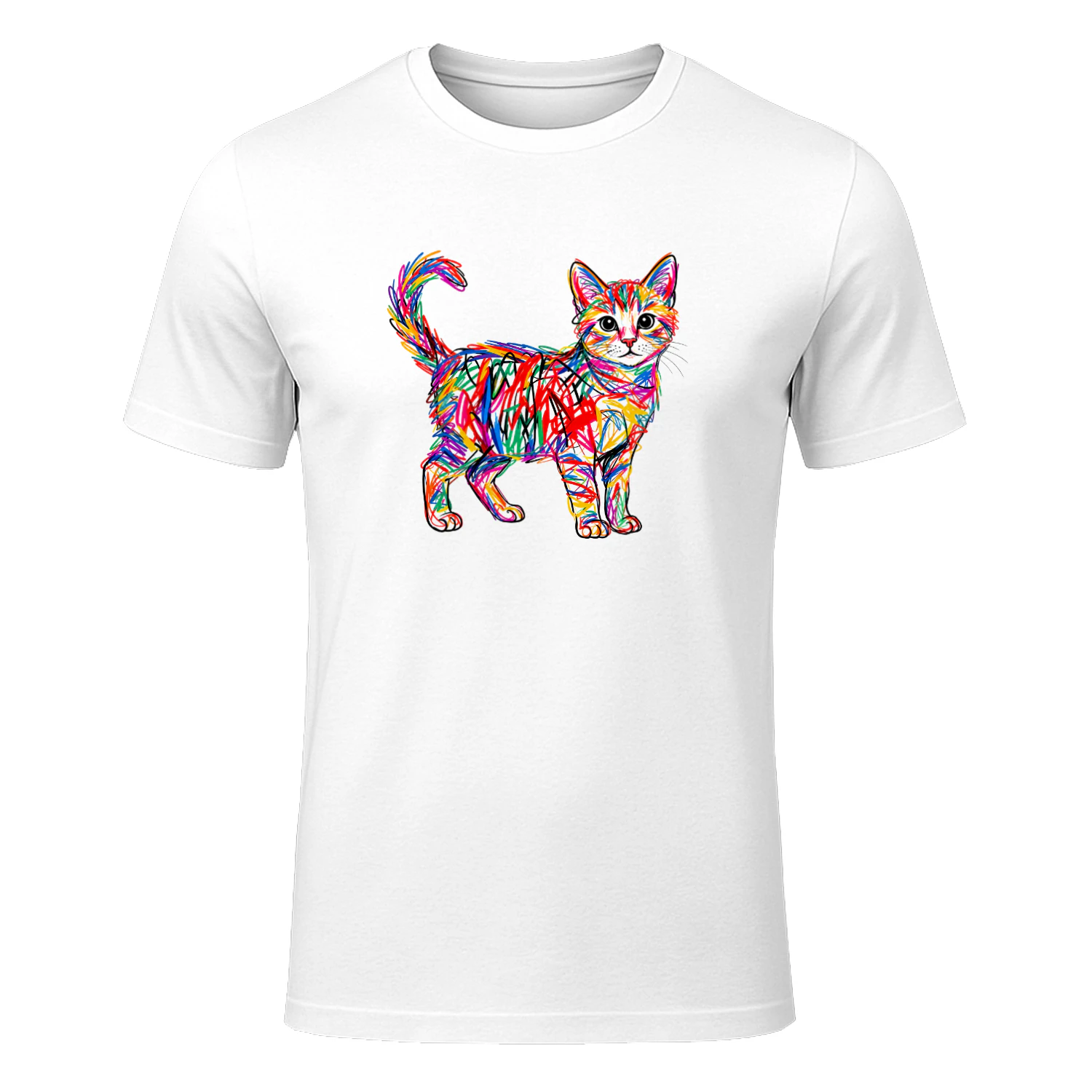 Colorful Scribble Cat 20