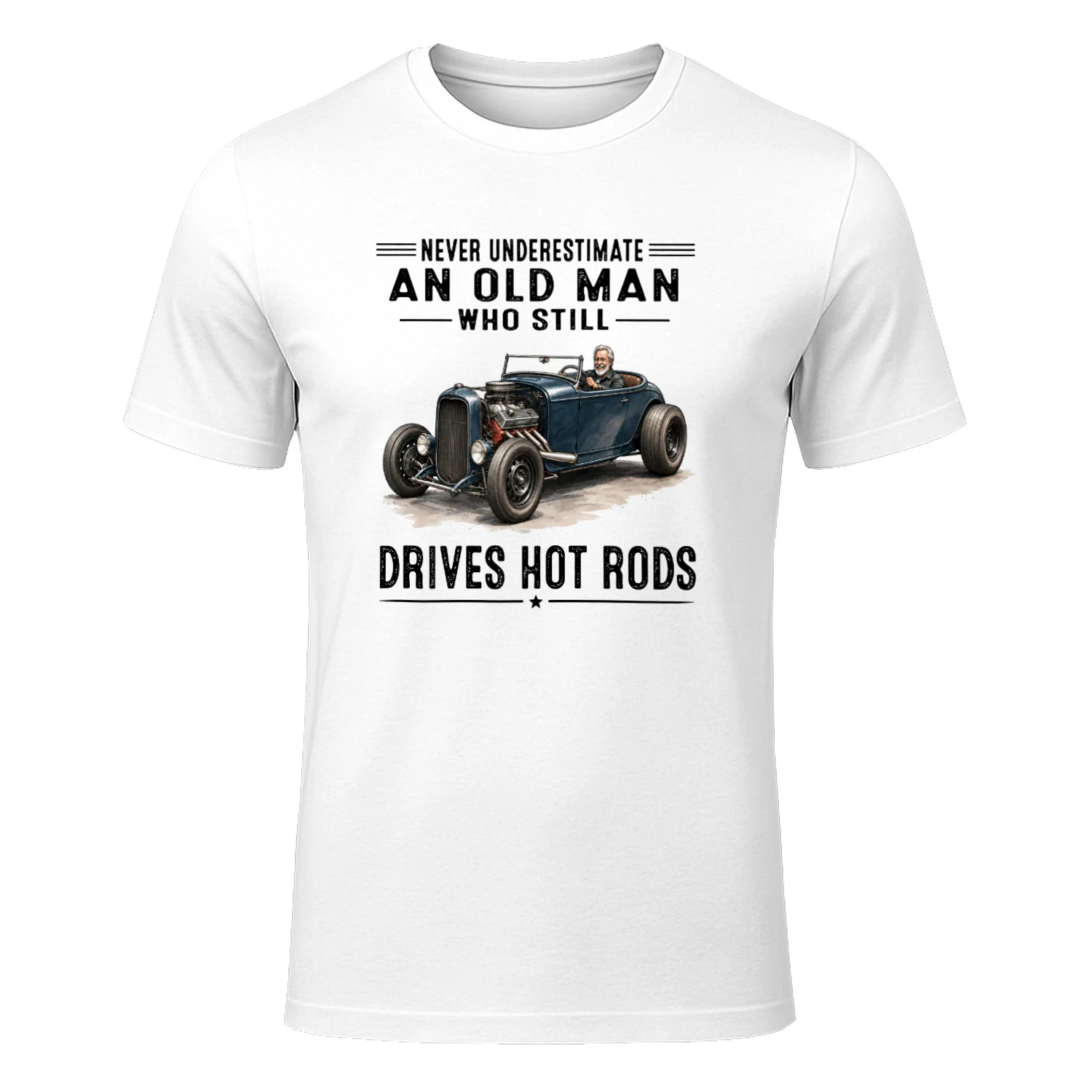 Never Underestimate An Old Man Who Still Drives Hot Rods