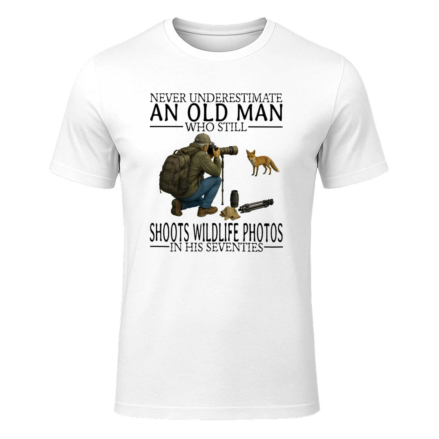 NEVER UNDERESTIMATE AN OLD MAN WHO STILL SHOOTS WILDLIFE PHOTOS IN HIS SEVENTIES