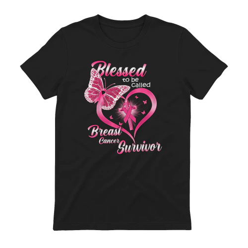 Pink Butterfly Blessed To Be Called Breast Cancer Survivor