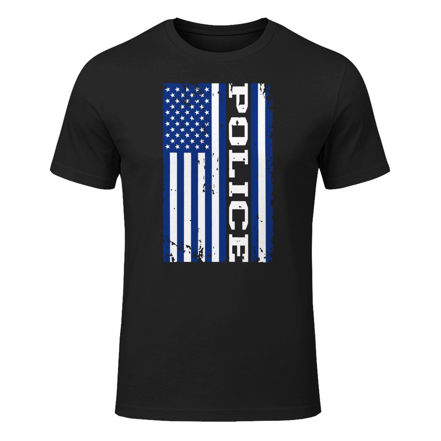 Police Officer Usa American Flag Graphic Police