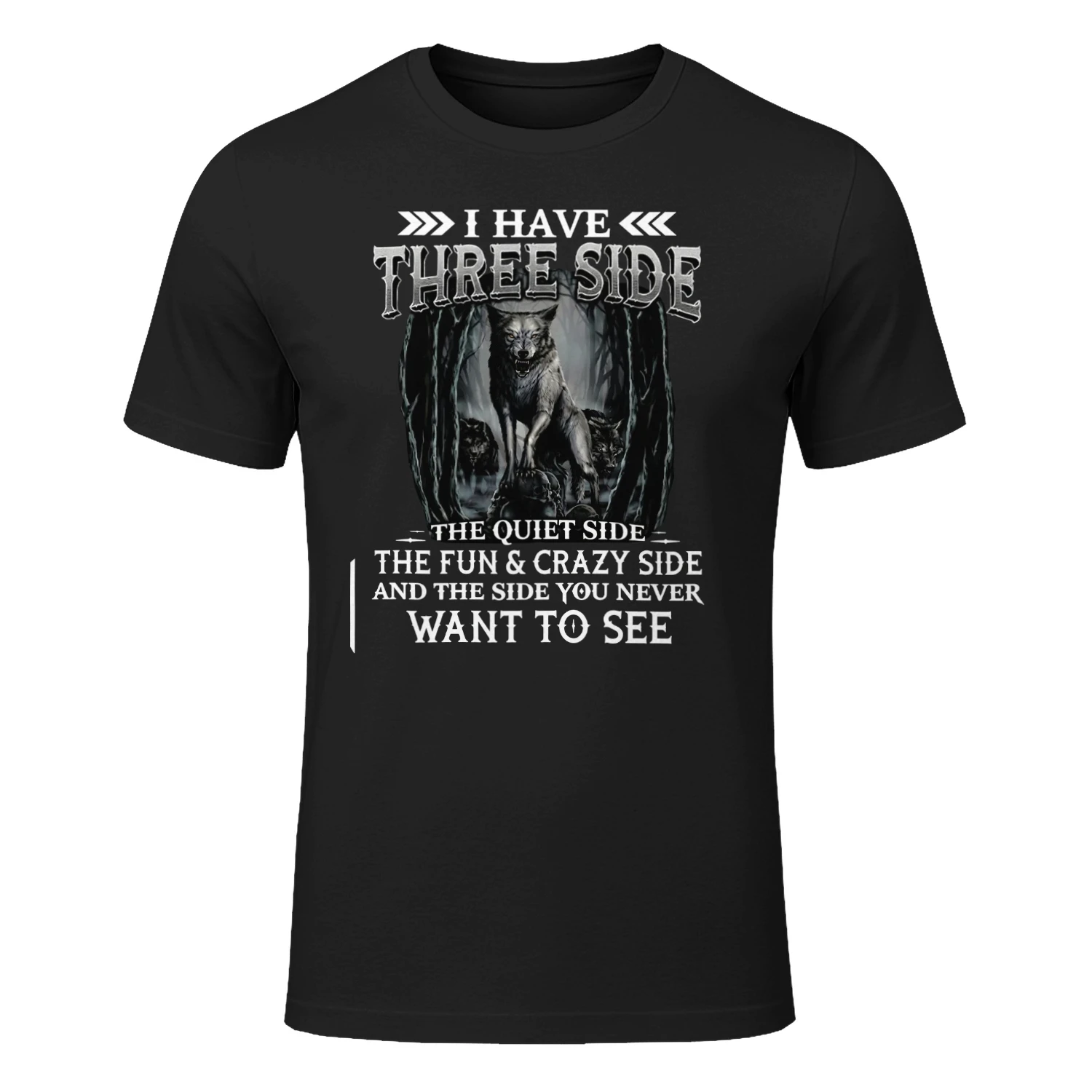 Three Sides Quiet Crazy Dark Side Wolf