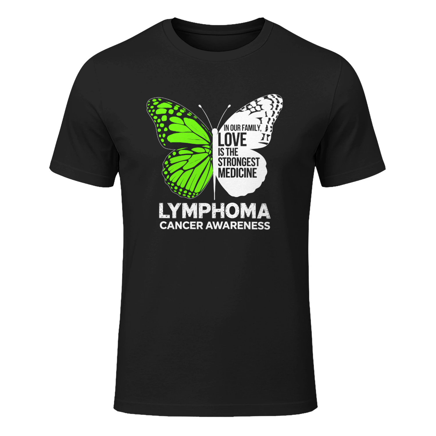 Lymphoma Cancer Awareness Strongest Medicine Butterfly