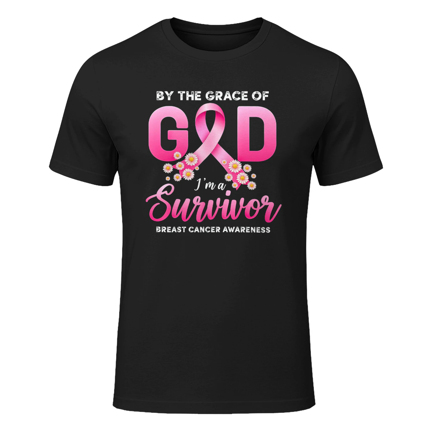 By The Grace of God I'm A Survivor Breast Cancer Awareness