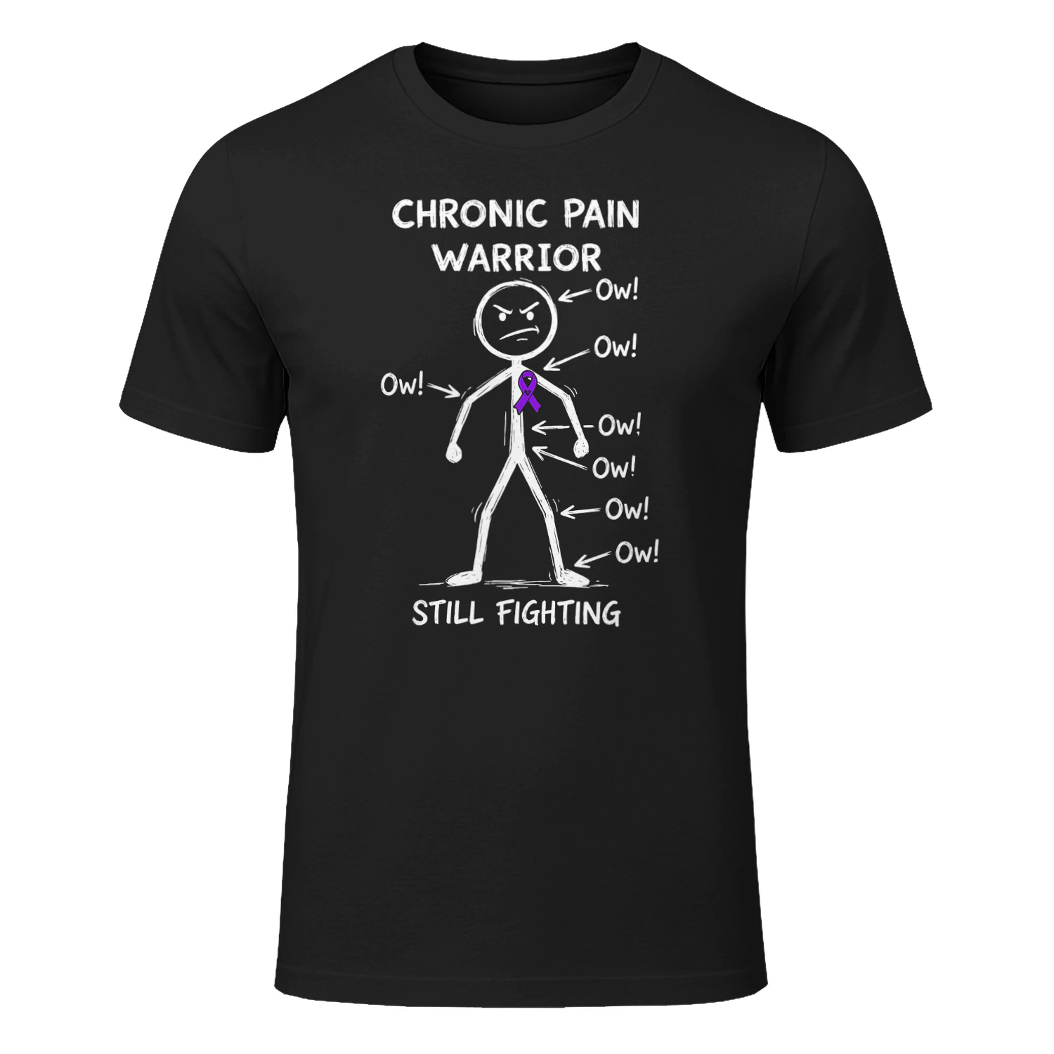 Chronic Pain Warrior Ow Ow Ow Fibromyalgia Awareness Gift Fibromyalgia