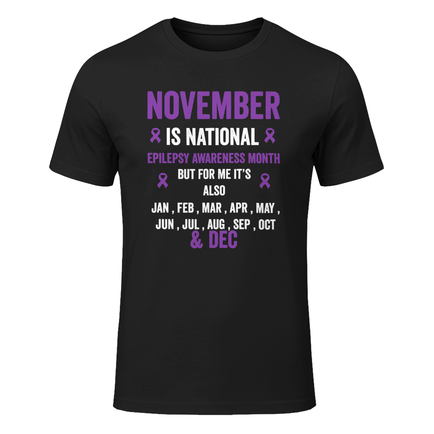 Epilepsy Awareness - Purple Ribbon November