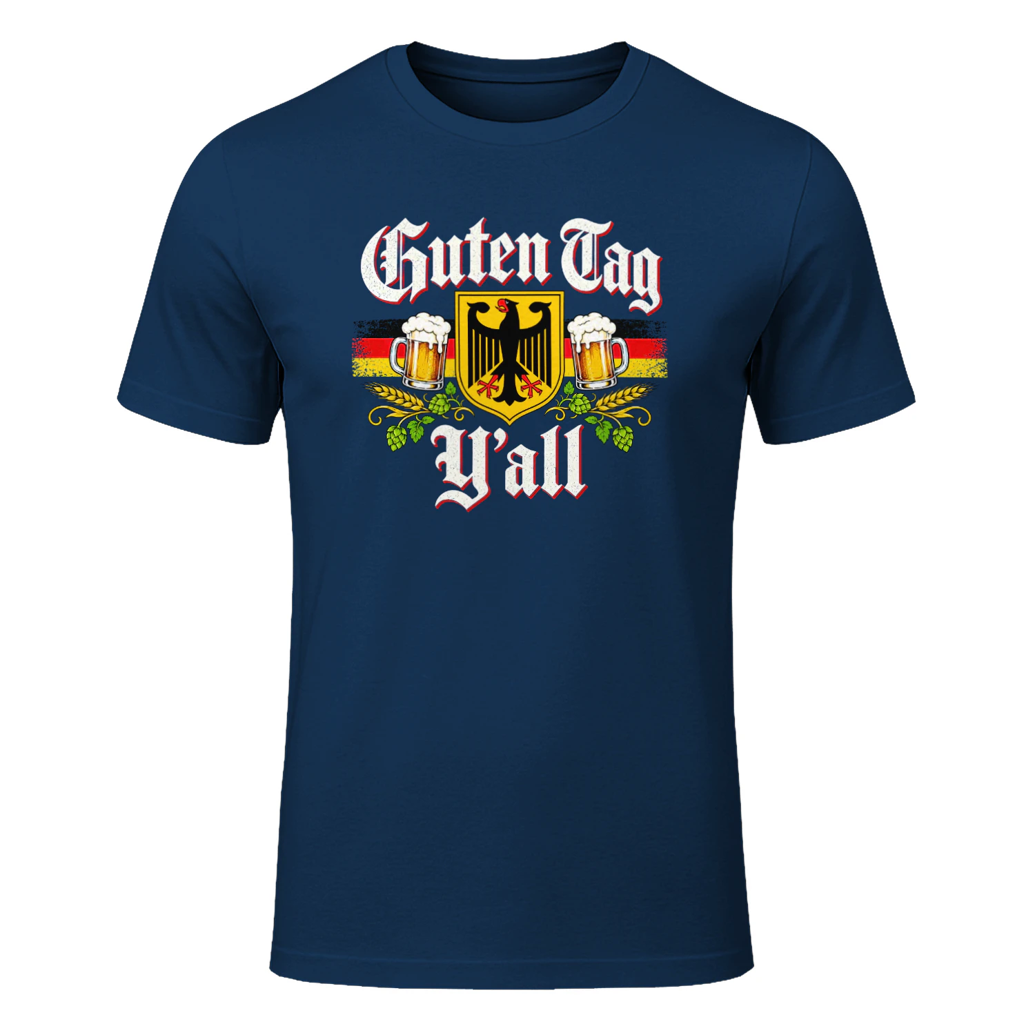 Retro Oktoberfest German Flag Prost Guten Tag Y'all