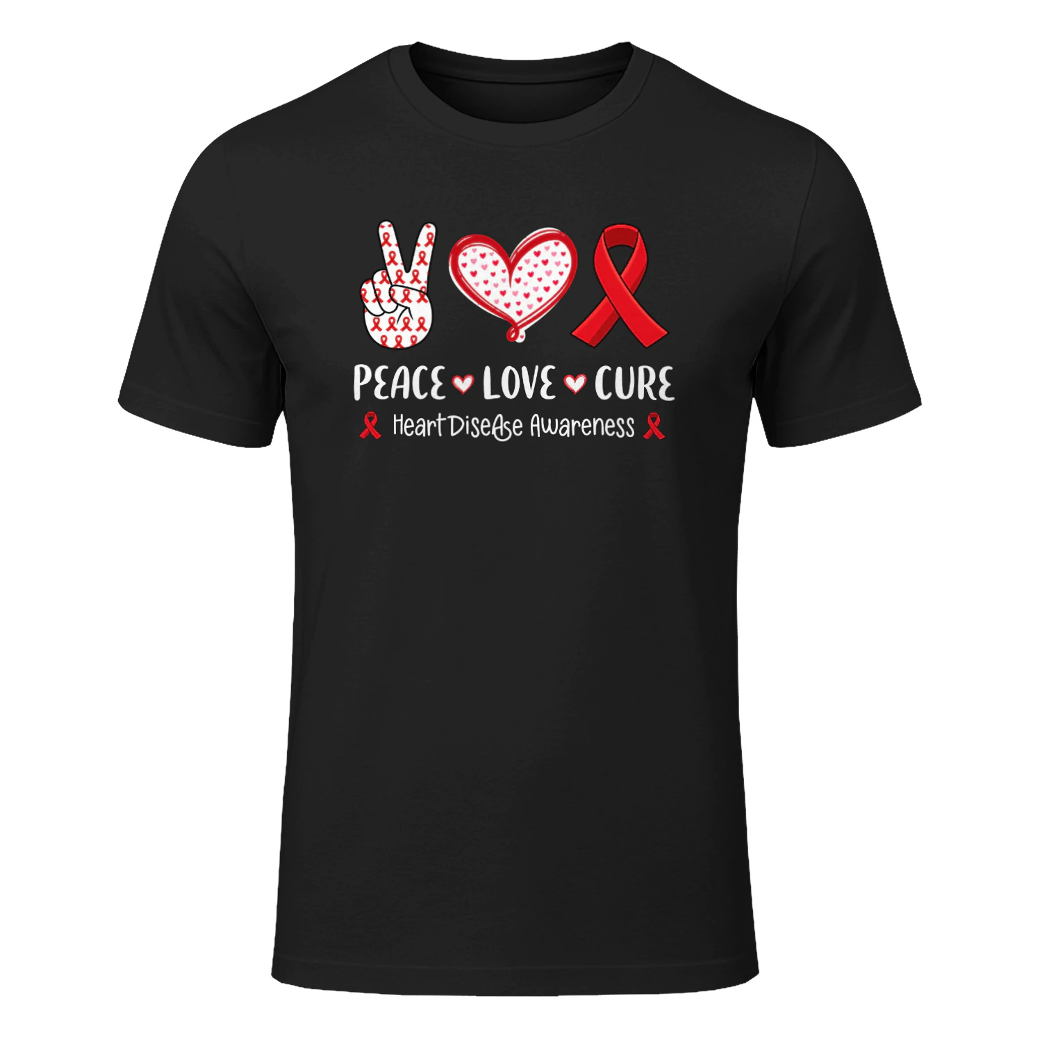 Peace Love Cure Heart Disease Awareness