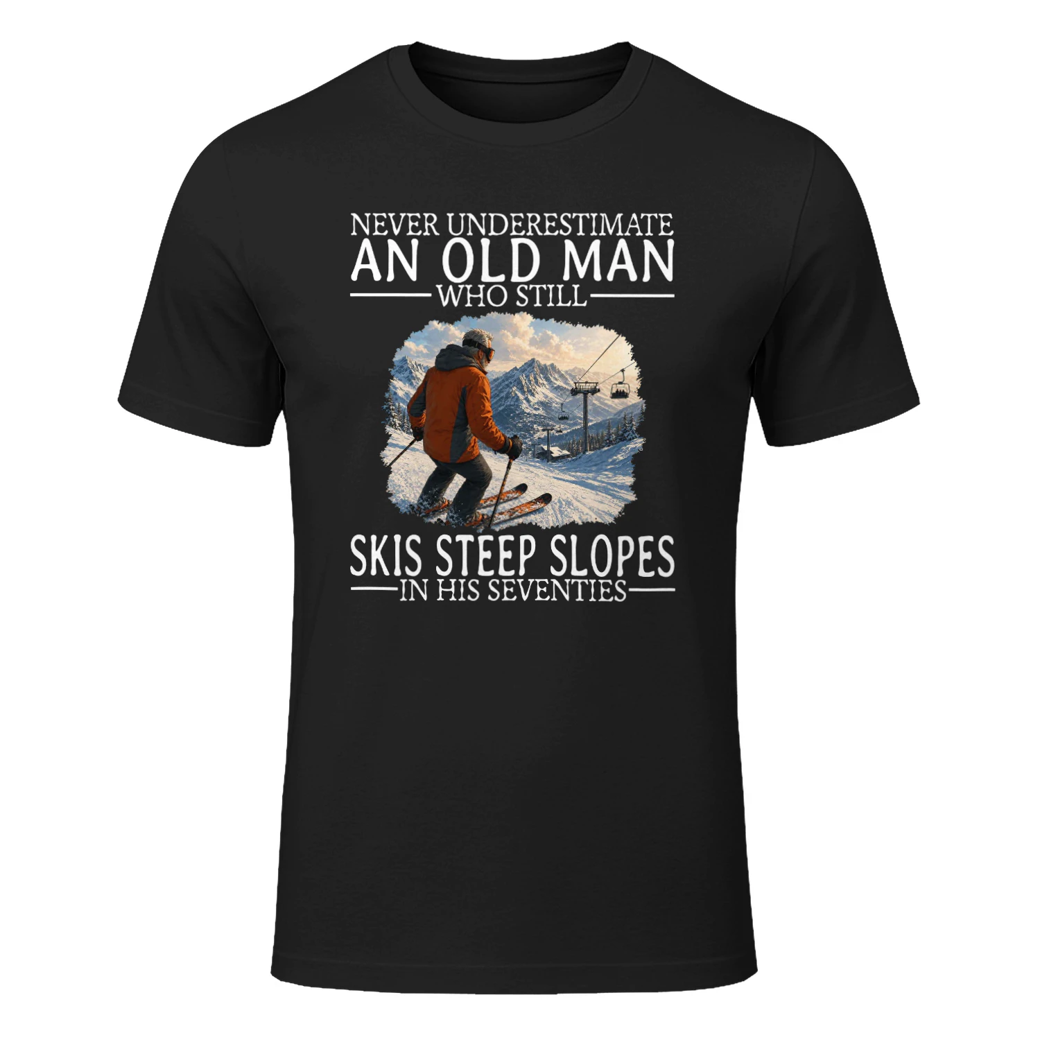 Never Underestimate An Old Man Who Skis Steep Slopes in His Seventies