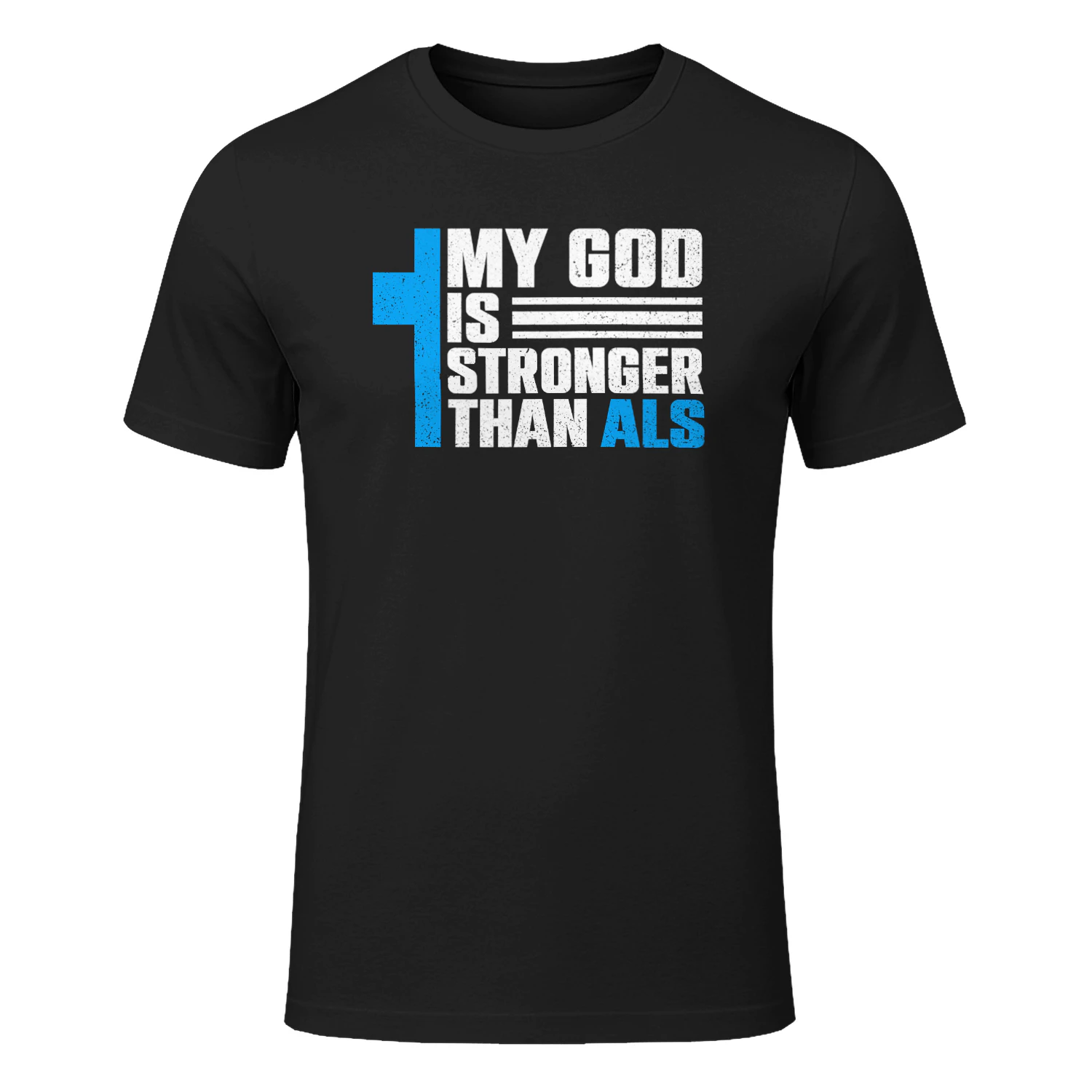 My God Is Stronger Than ALS ALS Awareness Month Ribbon