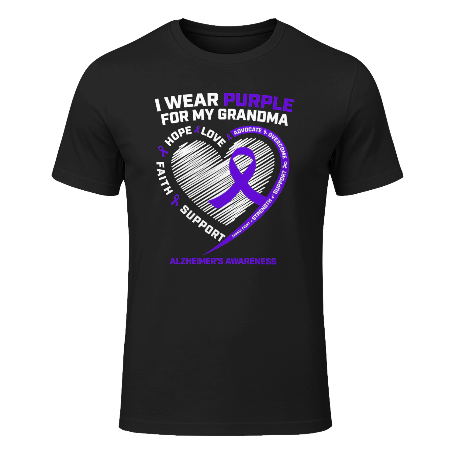 Purple Alzheimers Awareness Products grandma Gifts