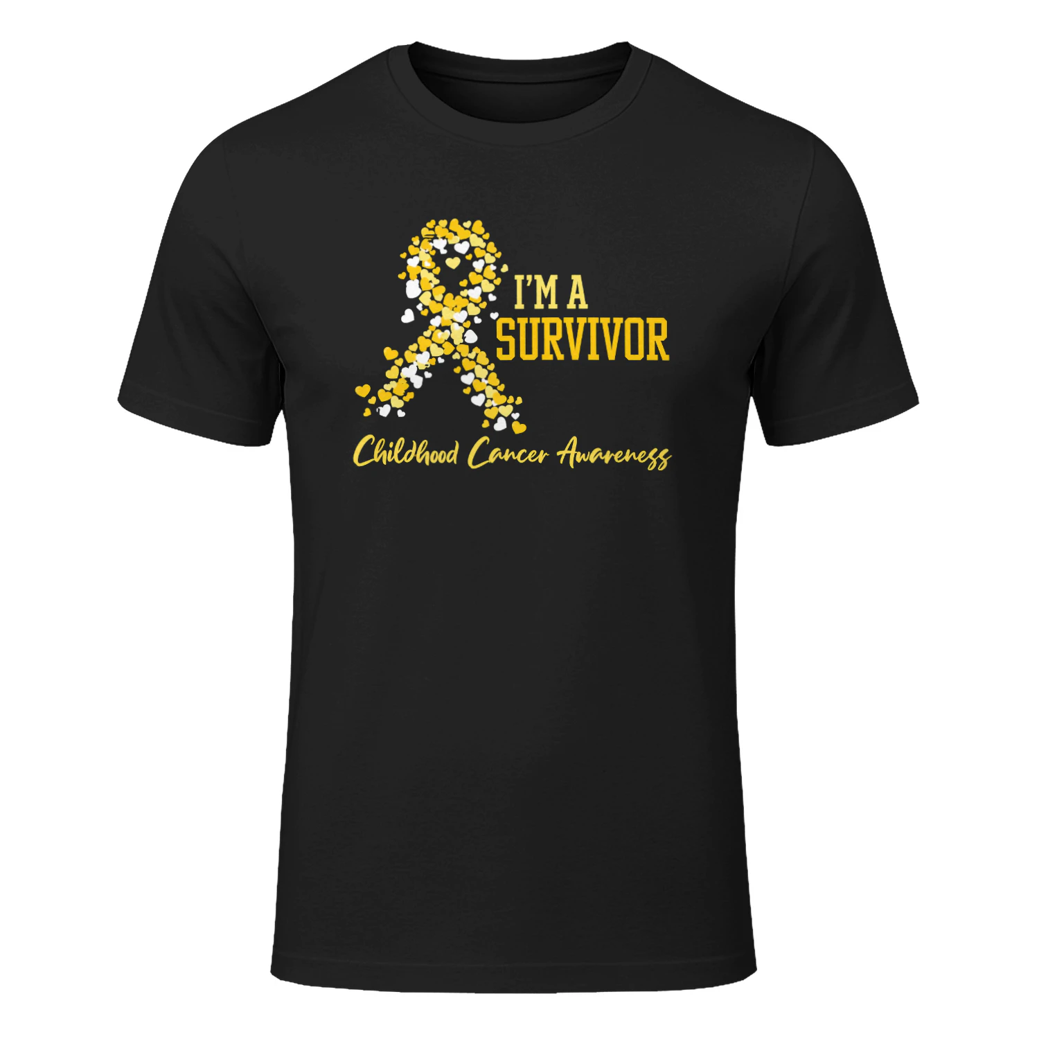 Survivor Childhood Cancer Awareness Ribbon
