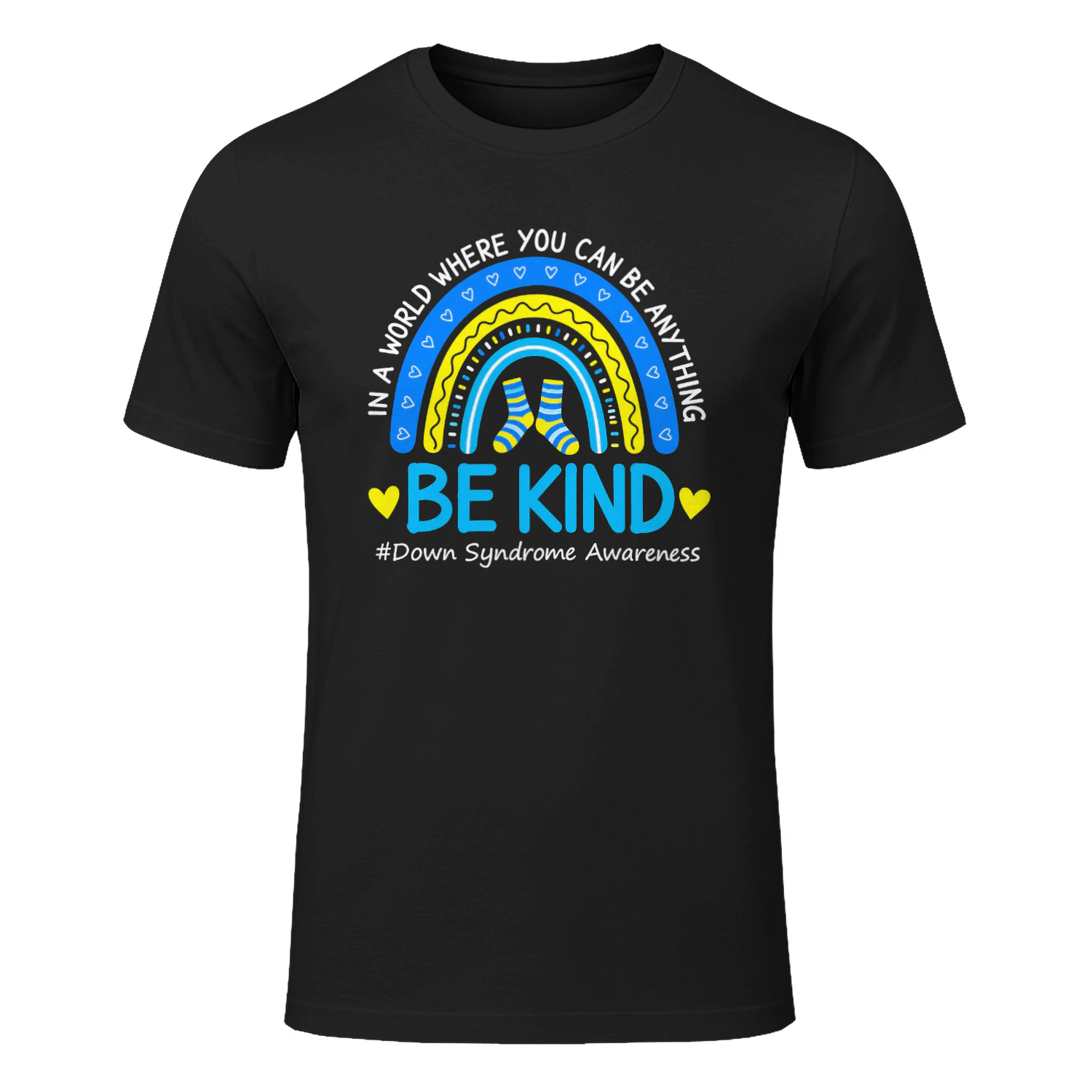 Be Kind Rainbow World Down Syndrome Awareness