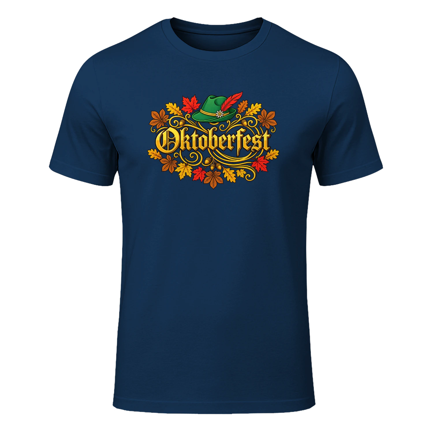 Vintage Oktoberfest Fall Autumn Leaves German