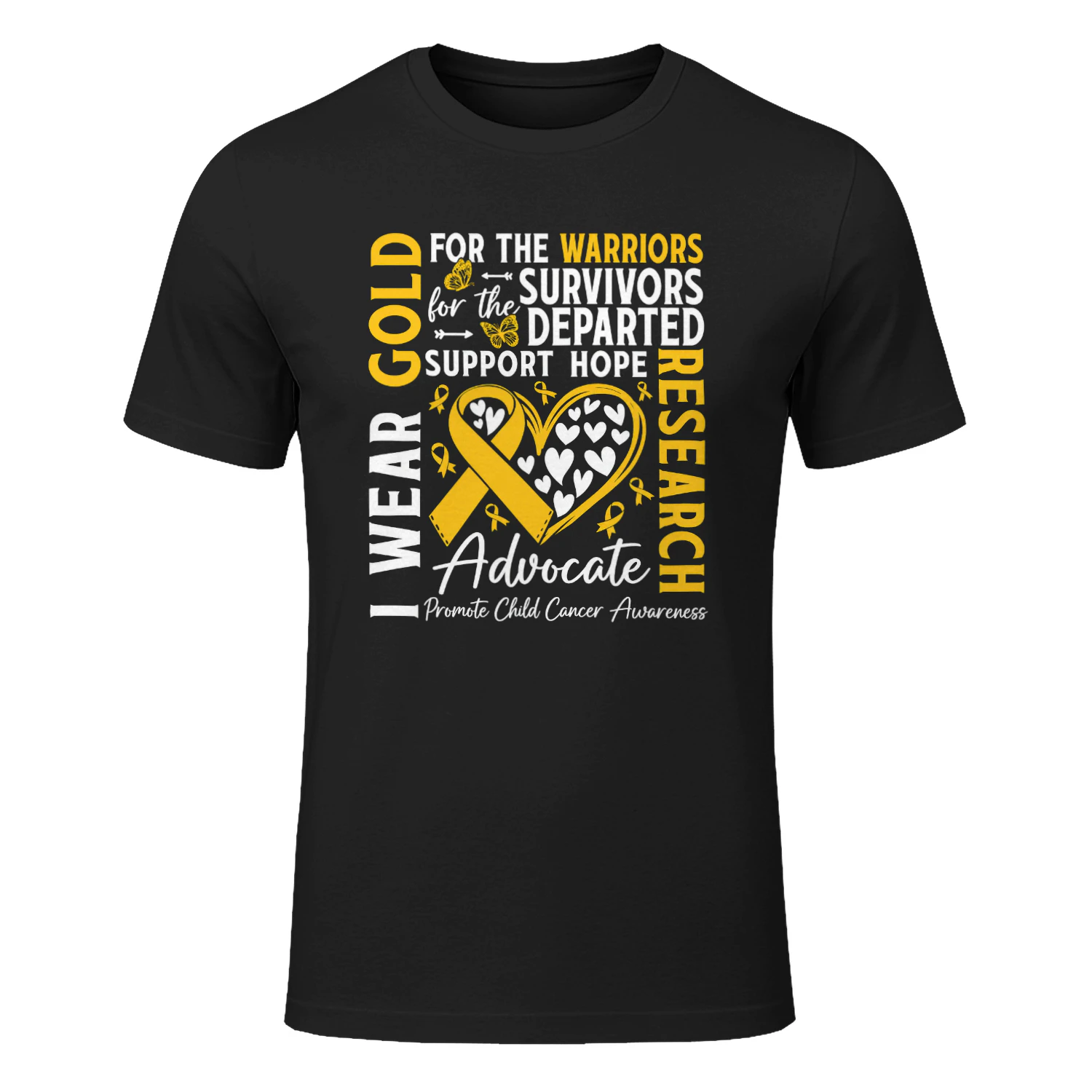 I Wear Gold For Warrior Survivors Childhood Cancer Awareness